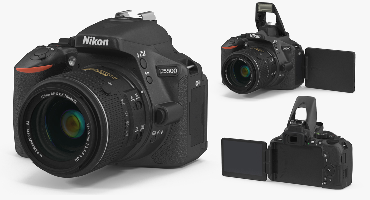 3D Digital Camera Nikon D5500