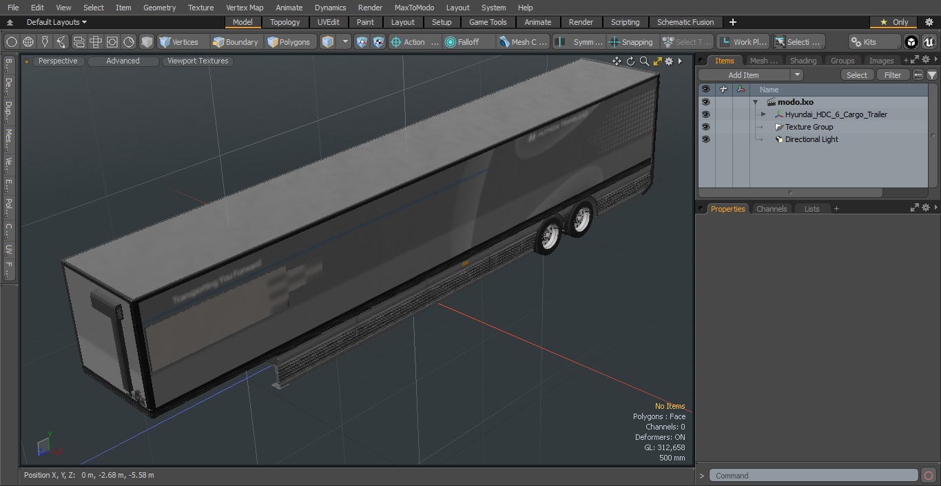 Hyundai HDC-6 Cargo Trailer 3D