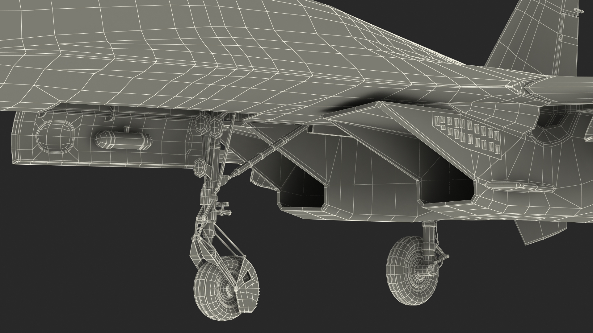 Ukrainian Sukhoi Su-27 Flanker Fighter Aircraft 3D