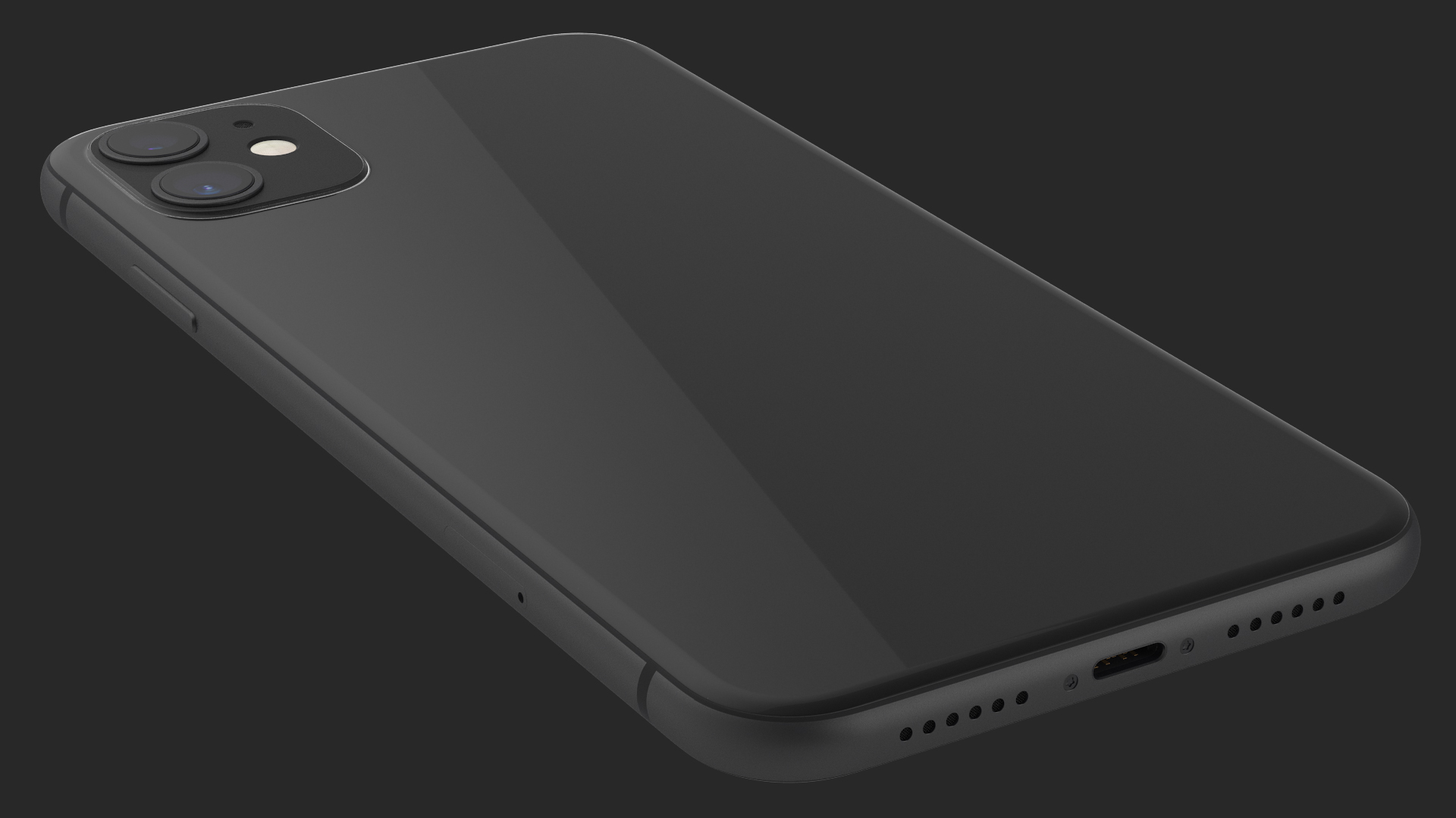 3D model iPhone 11 Black