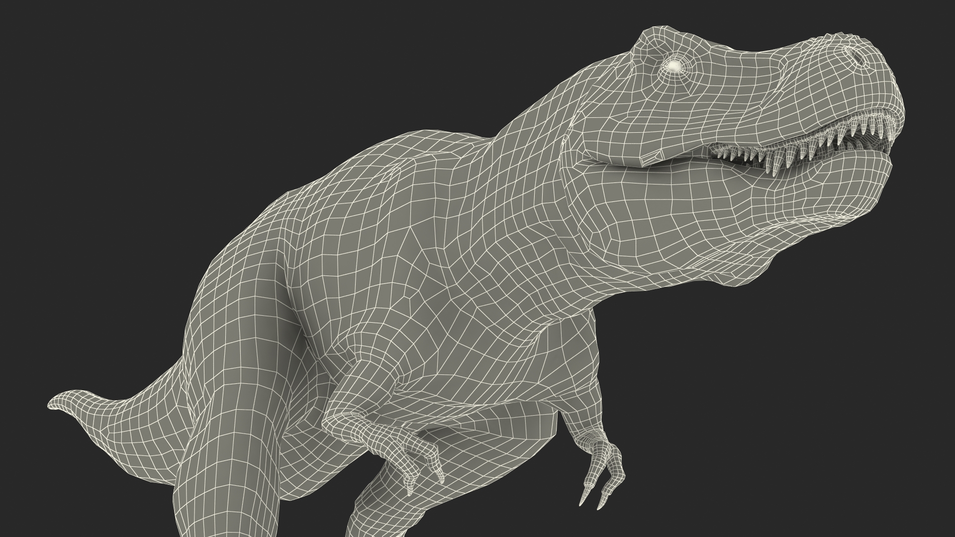 3D model T Rex Walk Pose