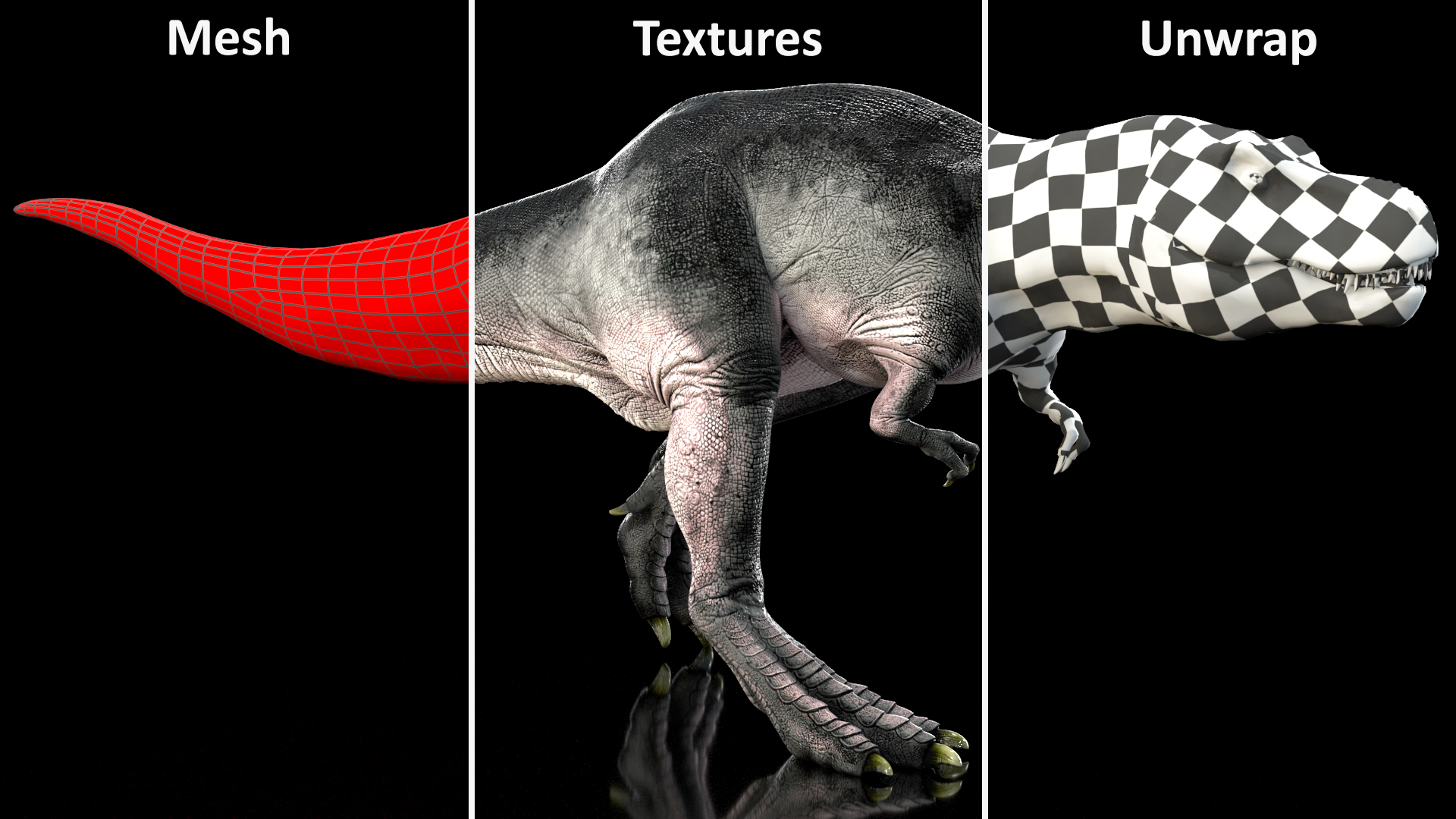 3D model T Rex Walk Pose