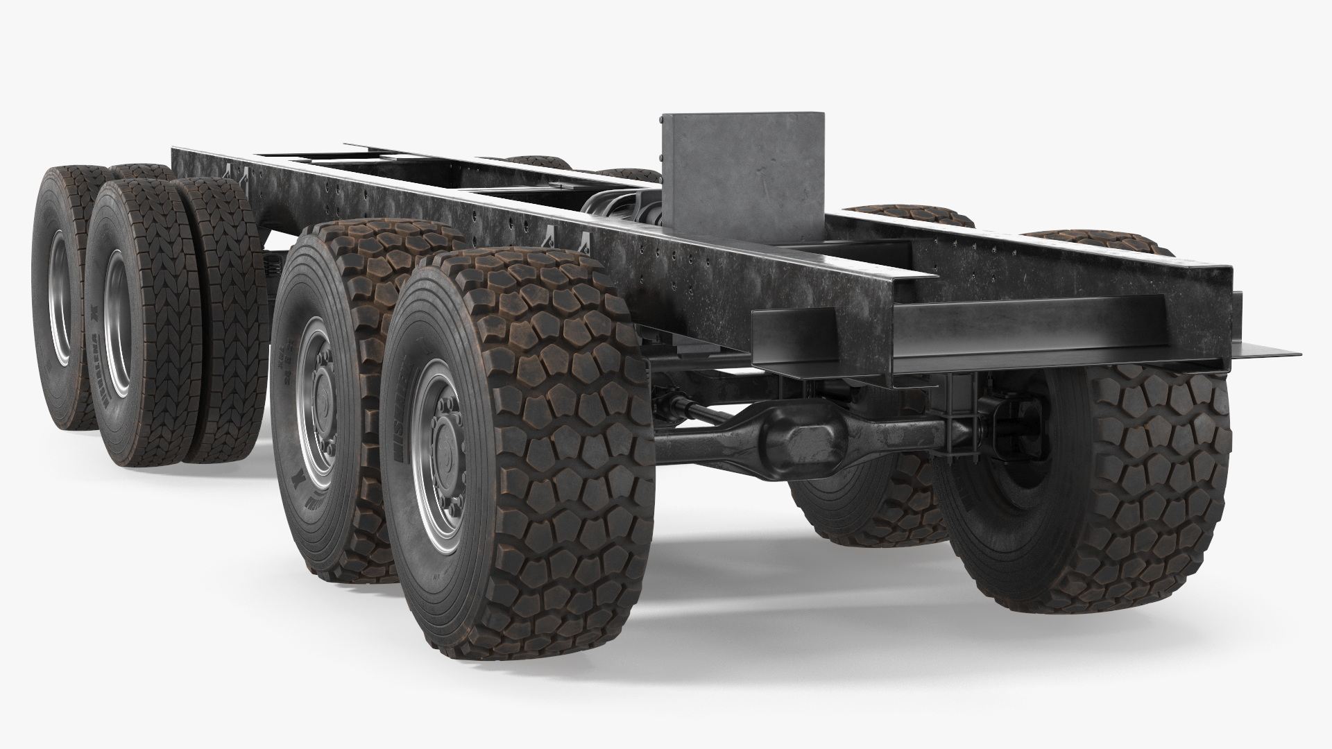 3D model Chassis for Super Heavy Trucks