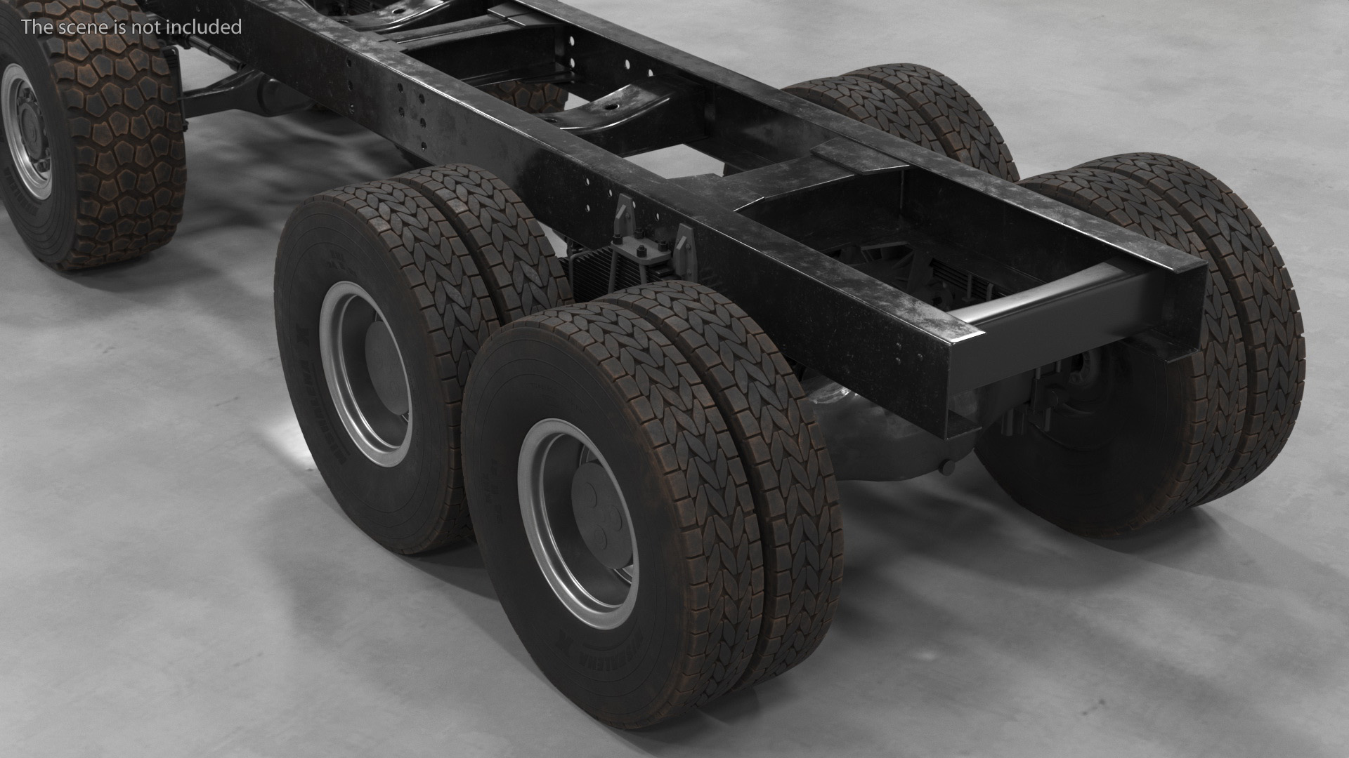 3D model Chassis for Super Heavy Trucks