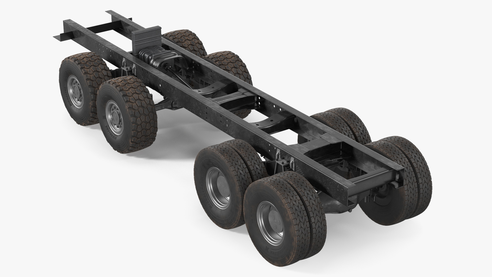 3D model Chassis for Super Heavy Trucks