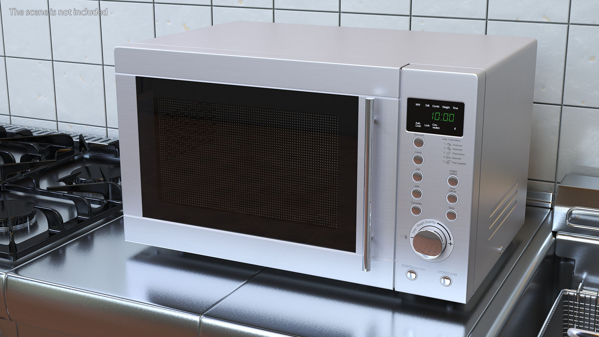 3D model Countertop Microwave Oven