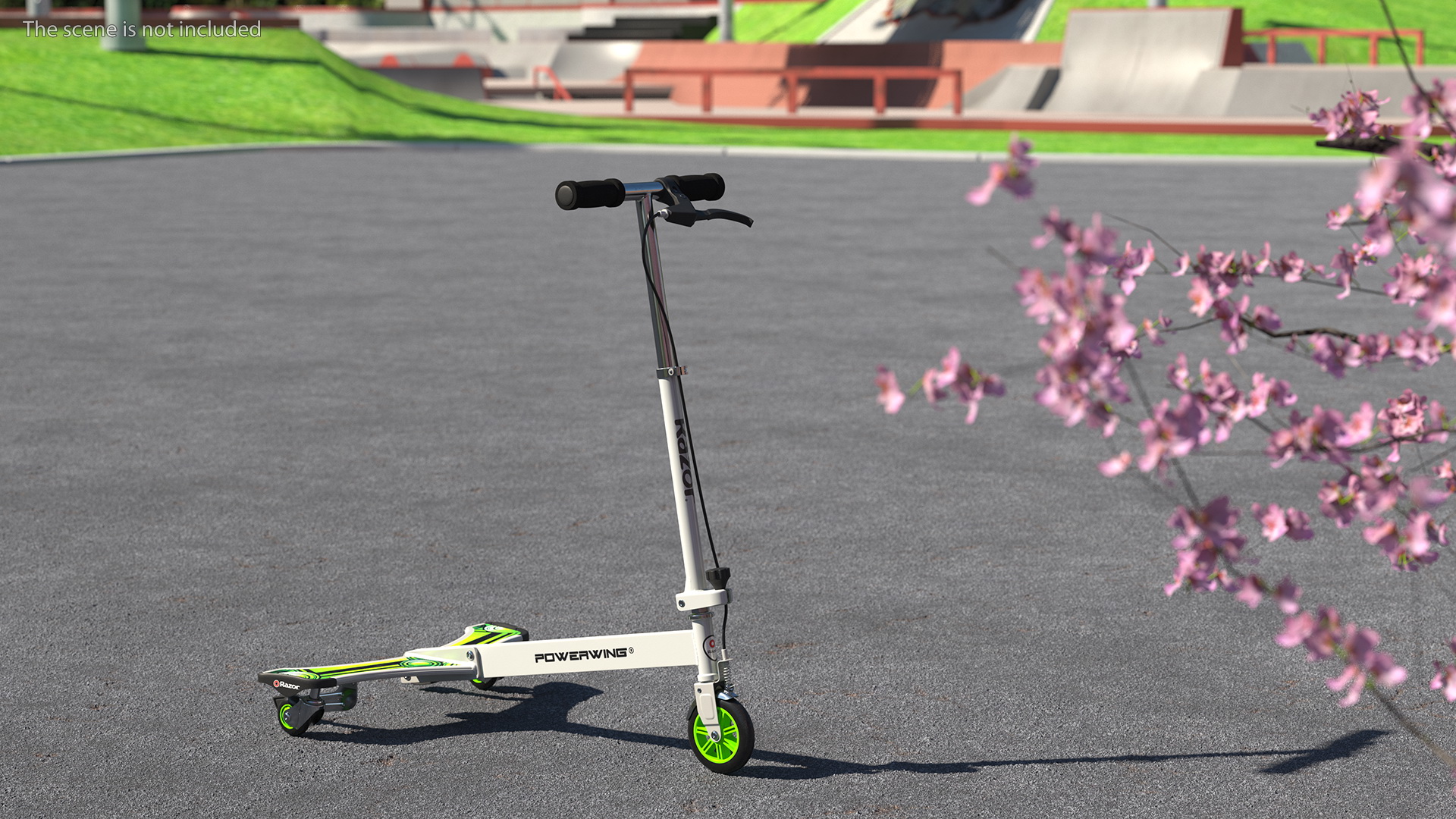 Razor PowerWing DLX Scooter Rigged 3D model