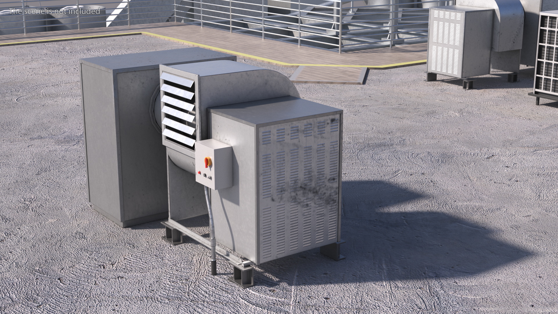 Industrial Fan Unit 3D model