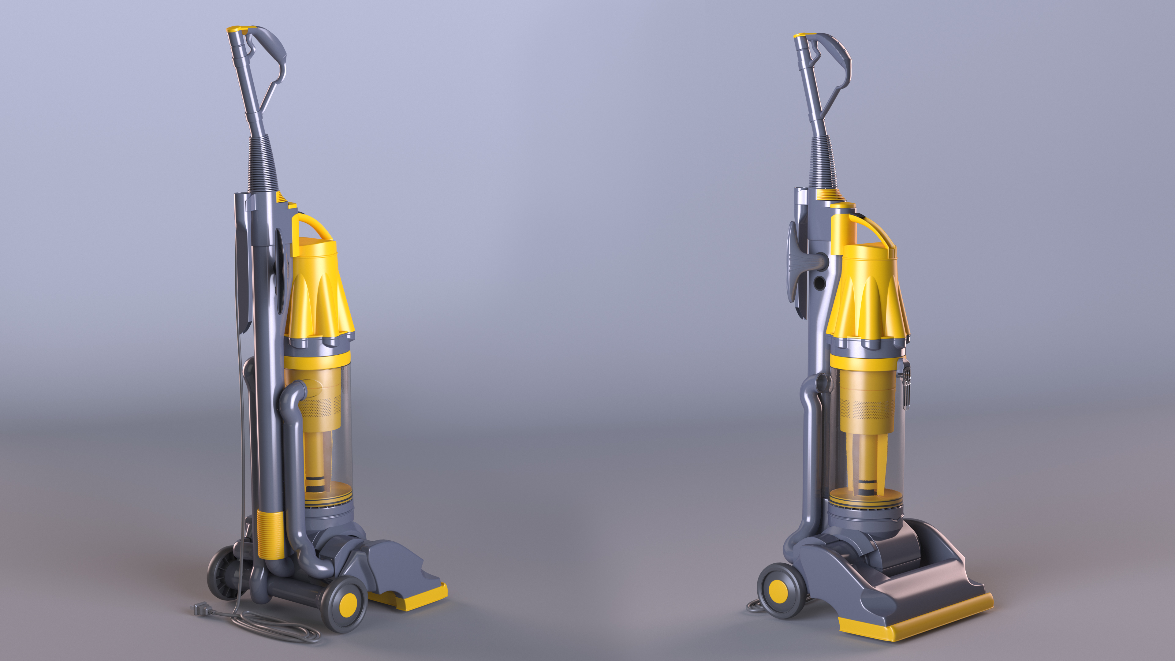 Upright Vacuum Cleaner 3D