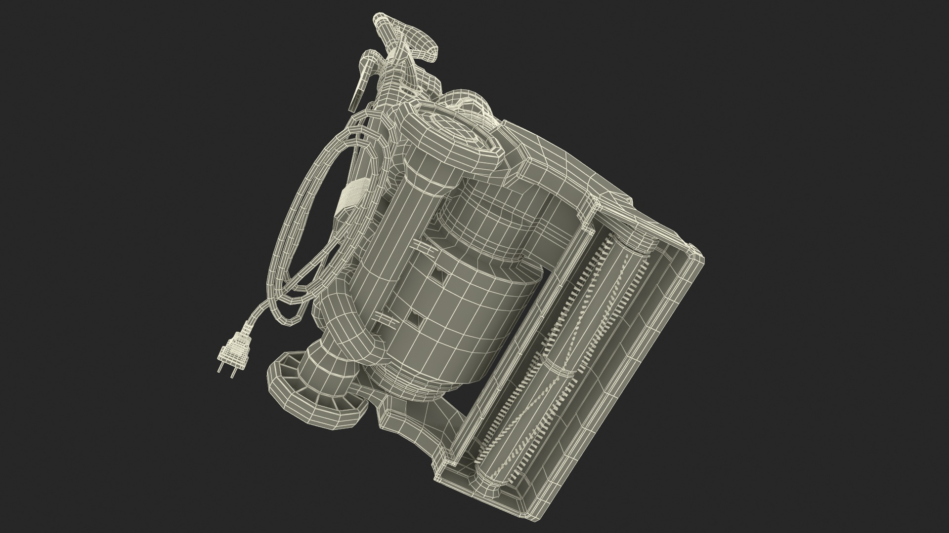 Upright Vacuum Cleaner 3D