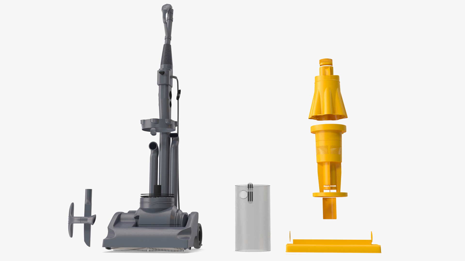 Upright Vacuum Cleaner 3D