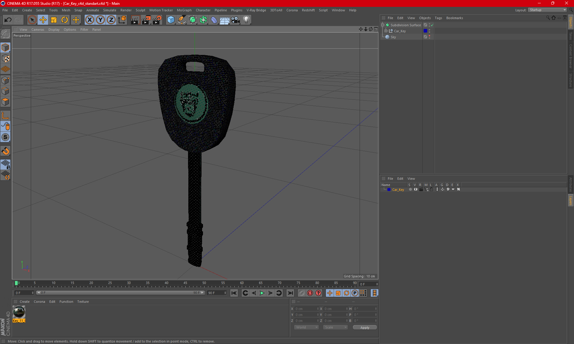 Car Key 3D model