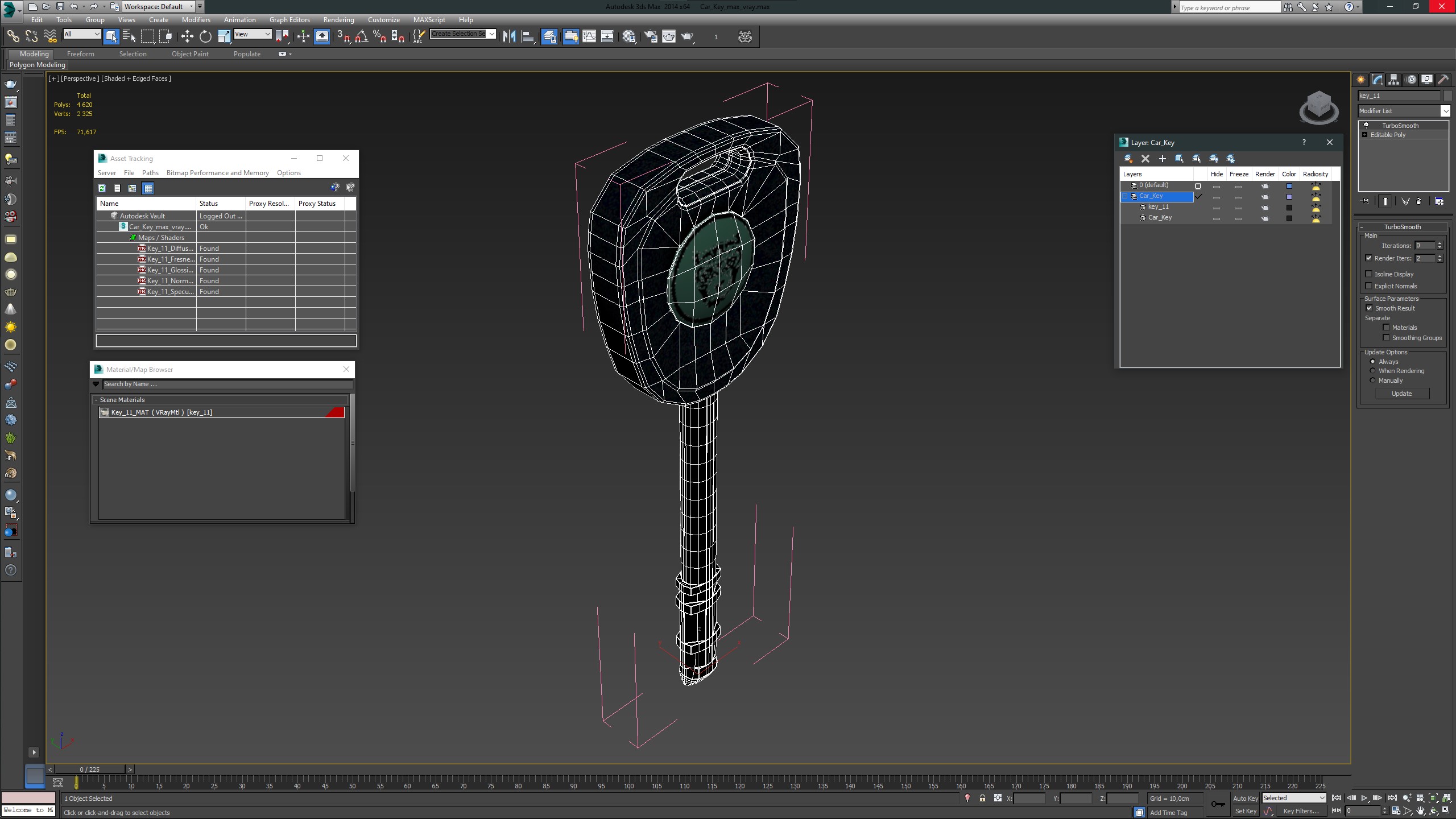 Car Key 3D model