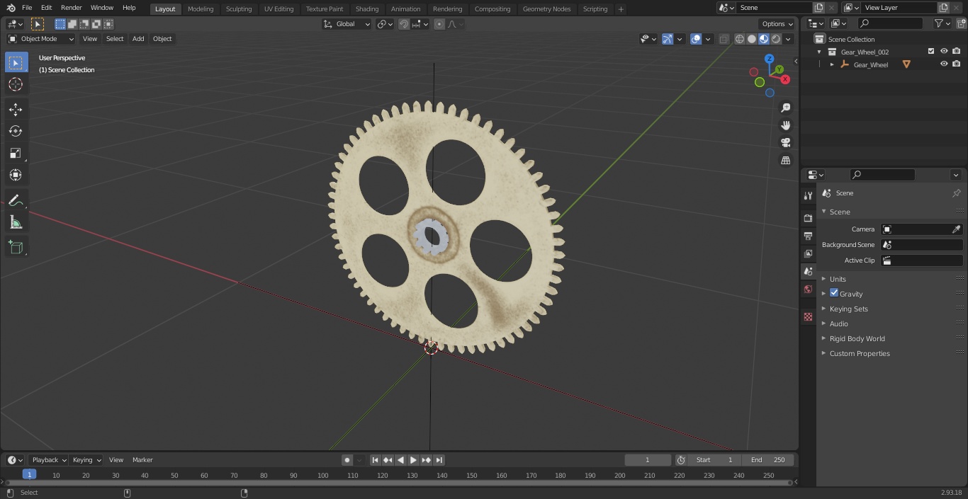 3D model Gear Wheel