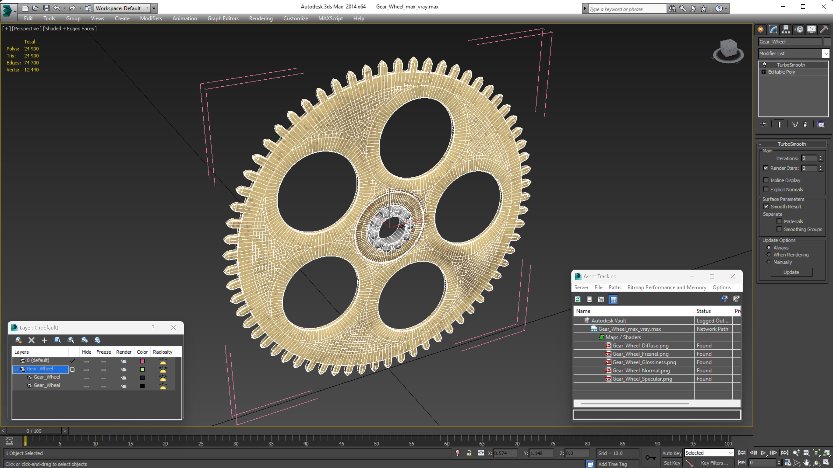 3D model Gear Wheel