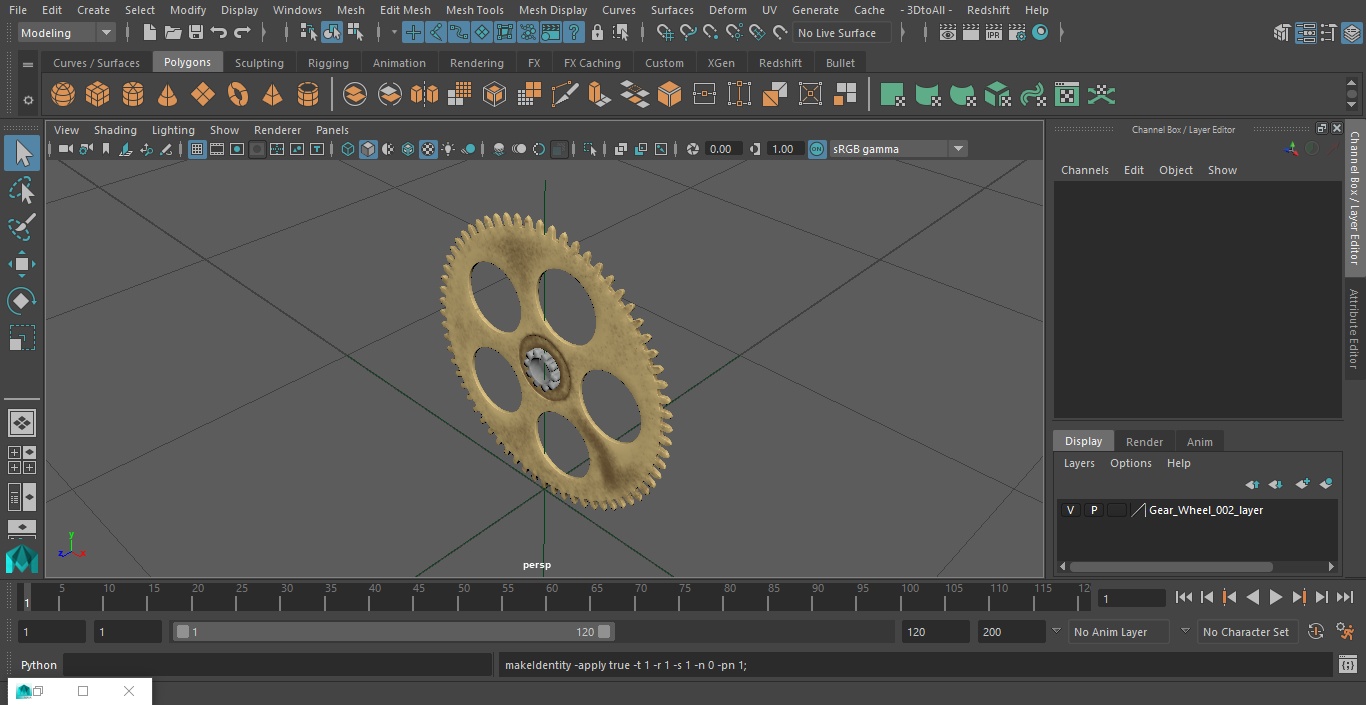 3D model Gear Wheel