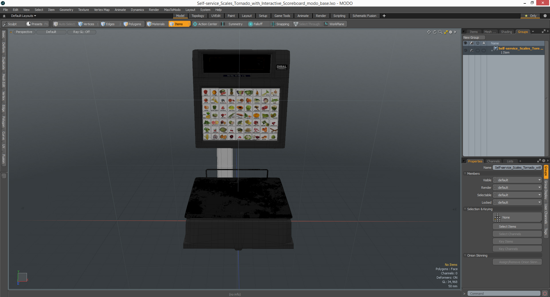 3D model Self-service Scales Tornado with Interactive Scoreboard