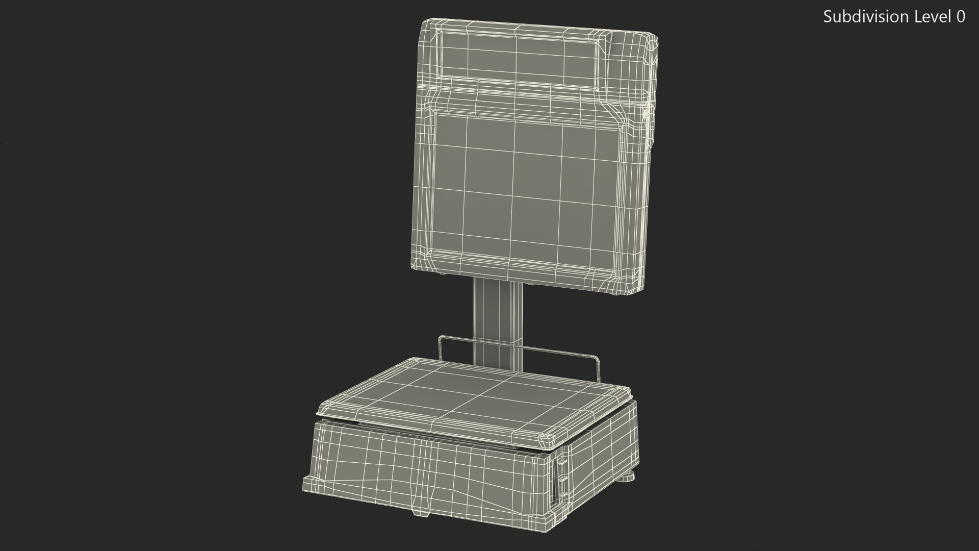 3D model Self-service Scales Tornado with Interactive Scoreboard