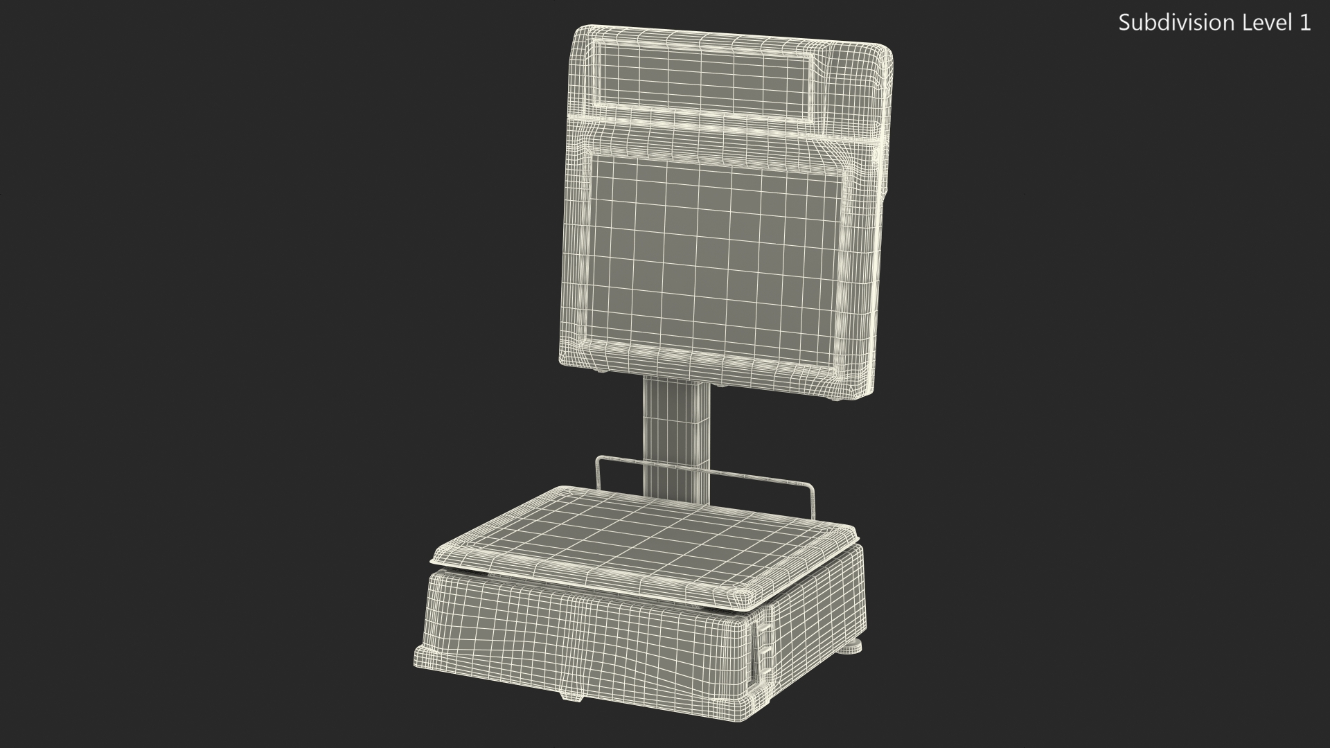 3D model Self-service Scales Tornado with Interactive Scoreboard