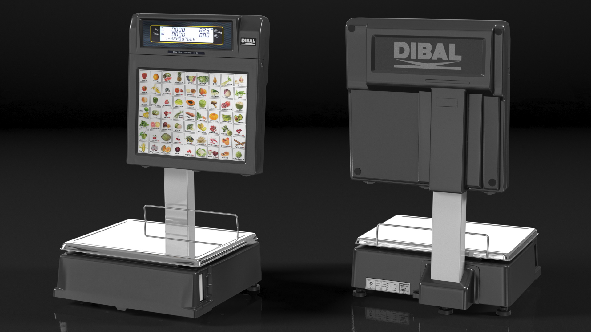 3D model Self-service Scales Tornado with Interactive Scoreboard