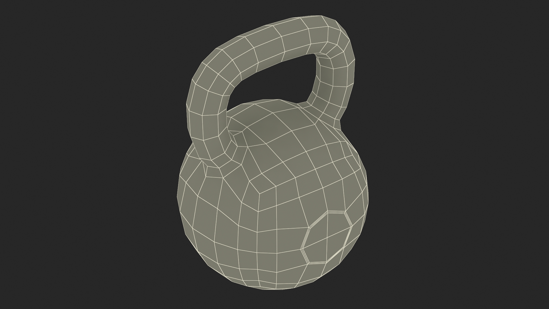 3D Fitness Kettlebell model