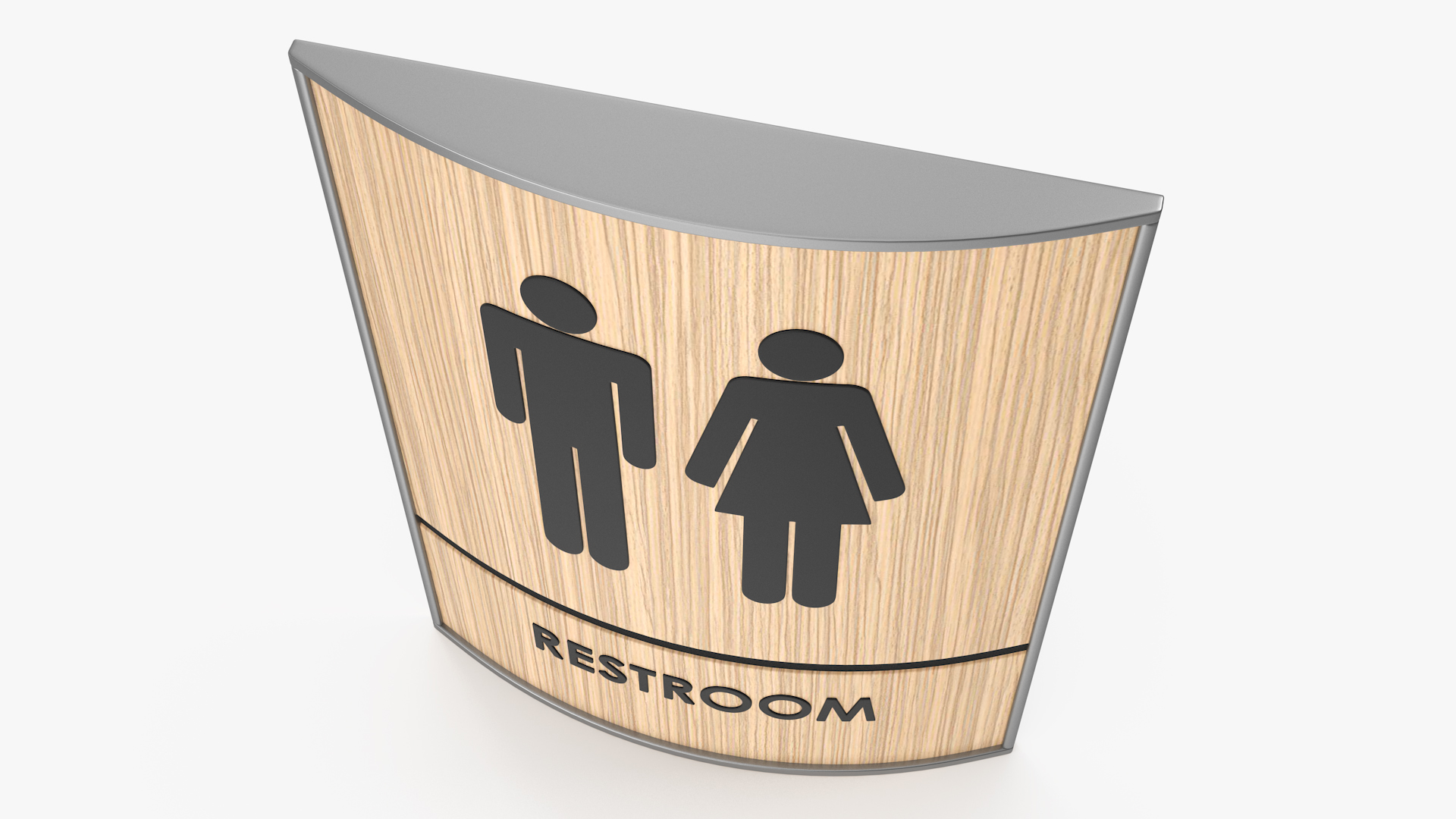 3D model Unisex Restroom Sign