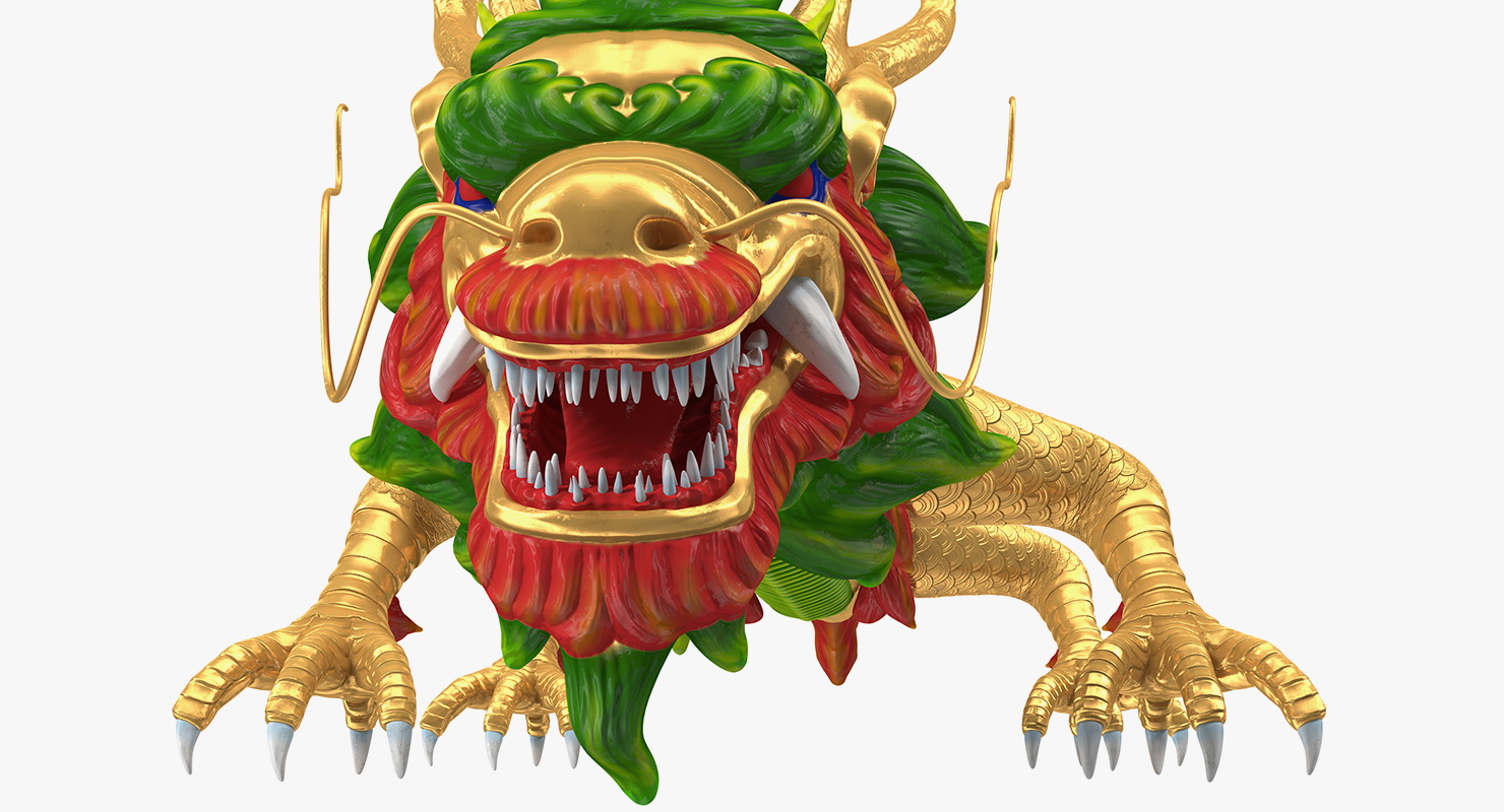 Traditional Chinese Dragon Neutral Pose 3D model