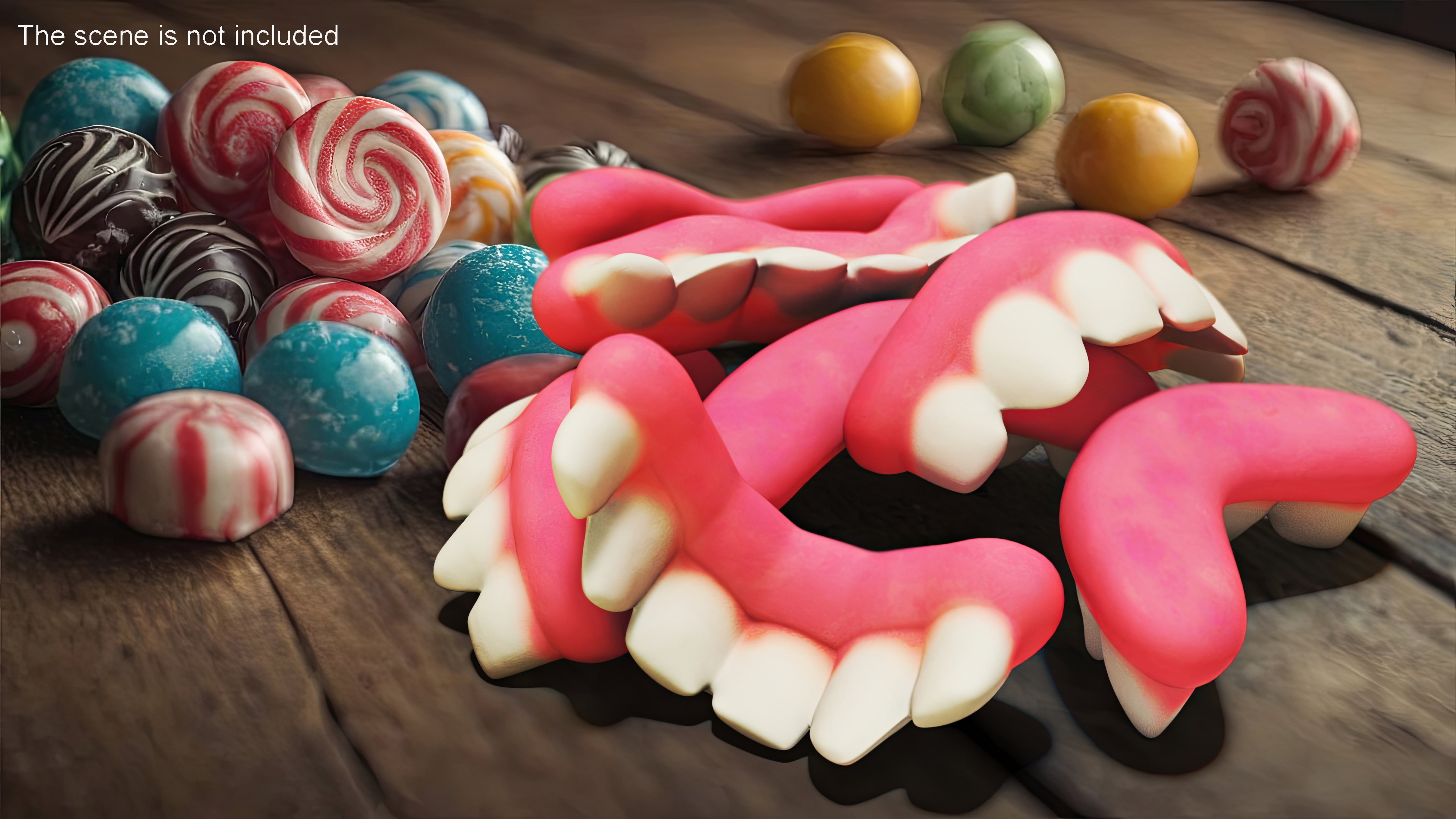 Gummy Teeth Candy 3D