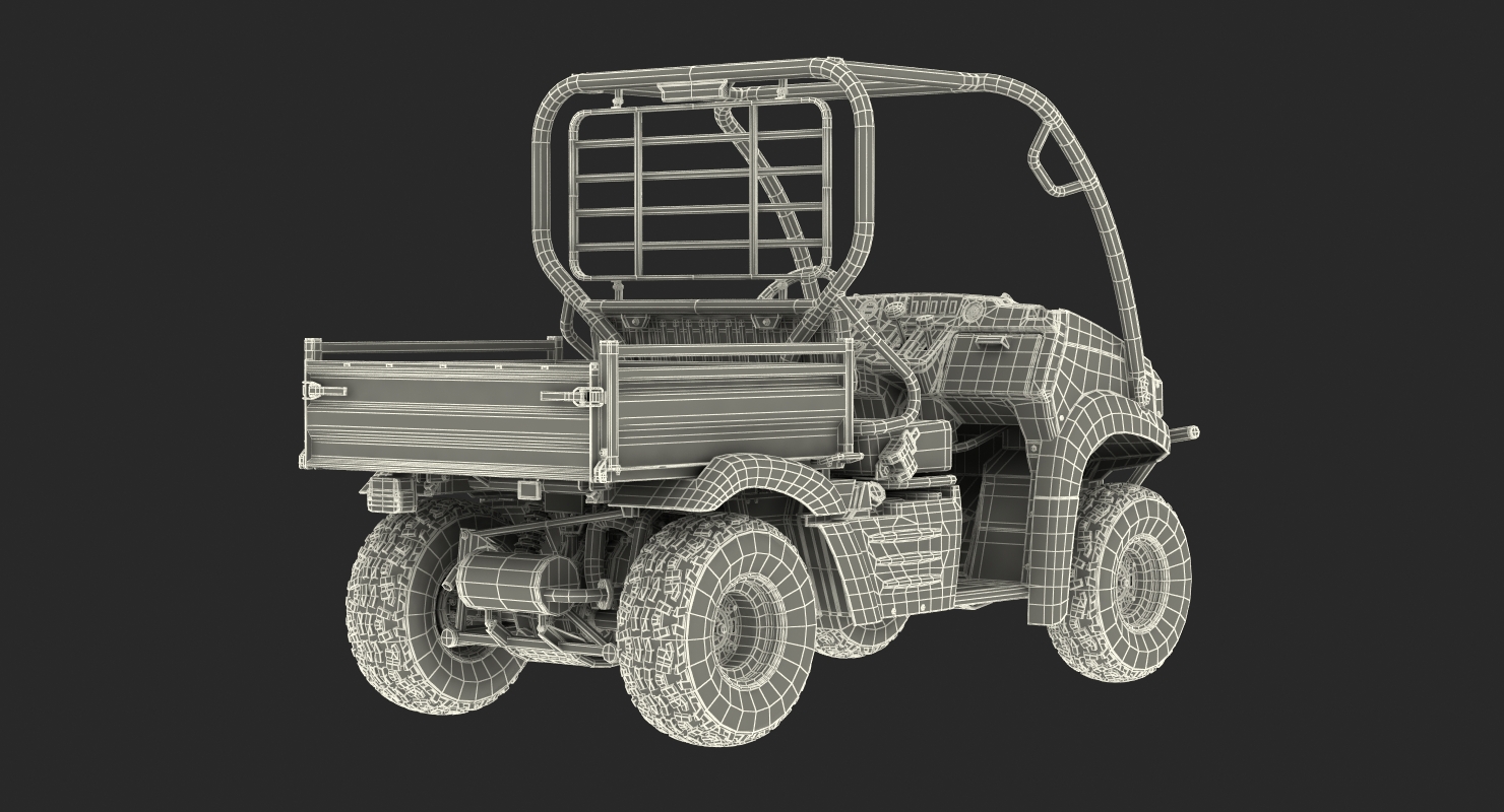 3D Utility Vehicle 4x4 Camo Rigged