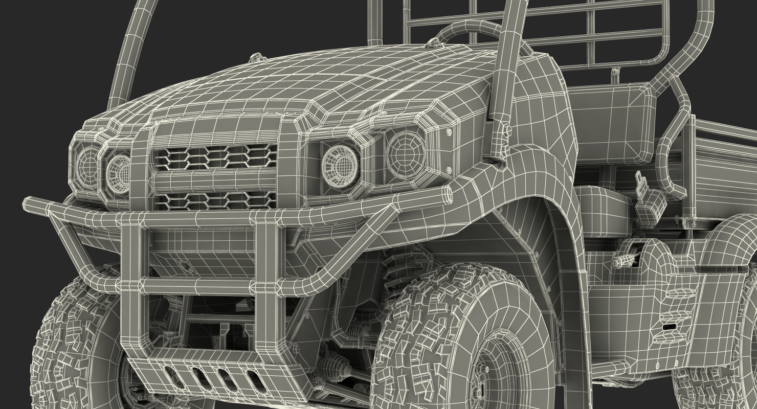 3D Utility Vehicle 4x4 Camo Rigged