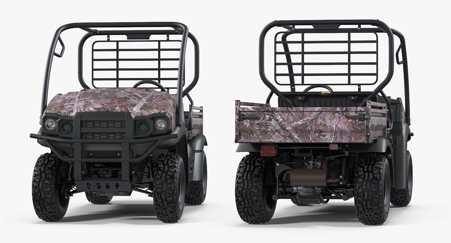 3D Utility Vehicle 4x4 Camo Rigged