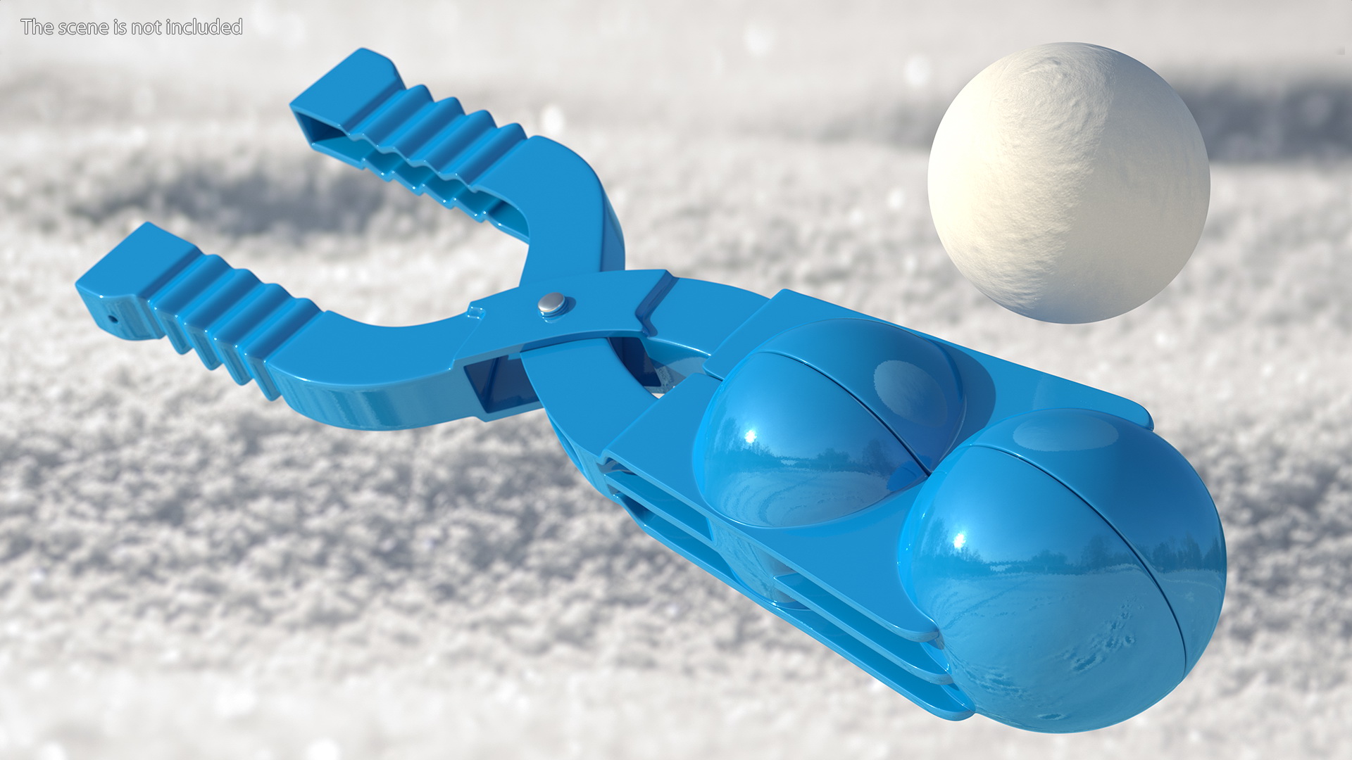 3D model Double Snowball Maker Clip with Snowball