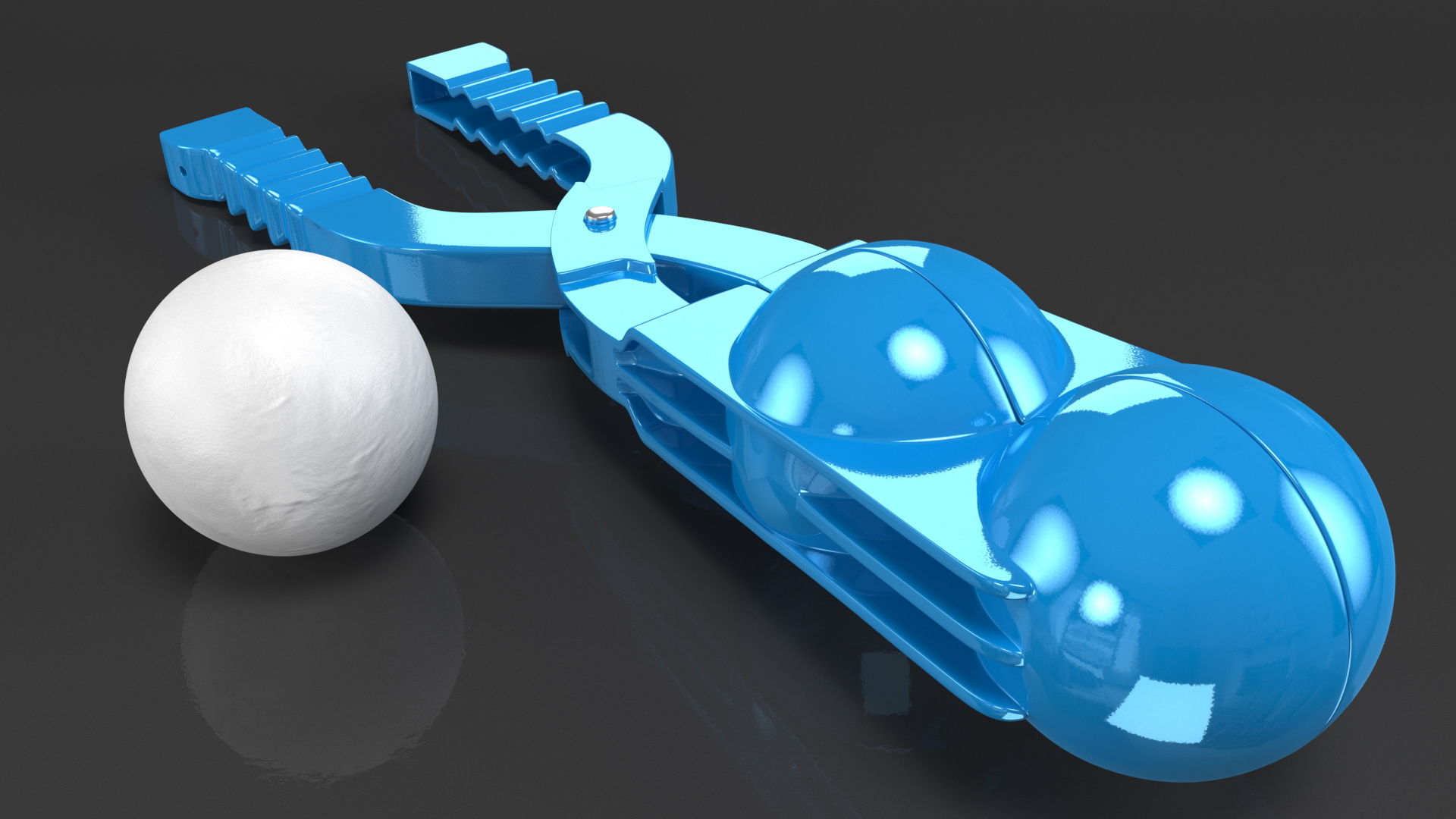 3D model Double Snowball Maker Clip with Snowball