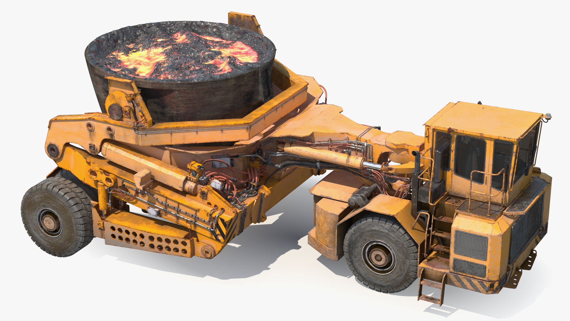 3D model Slag Pot Transporter Used