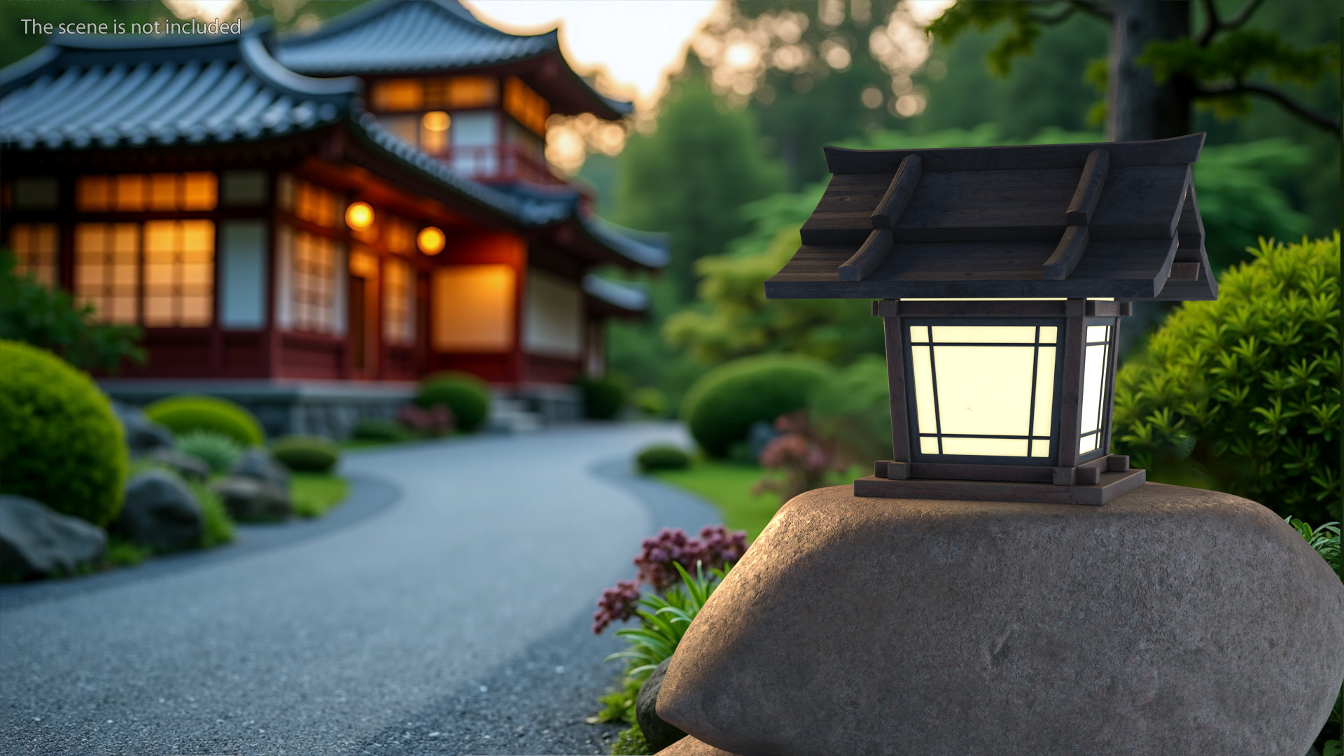 3D Japanese Lantern Small Old