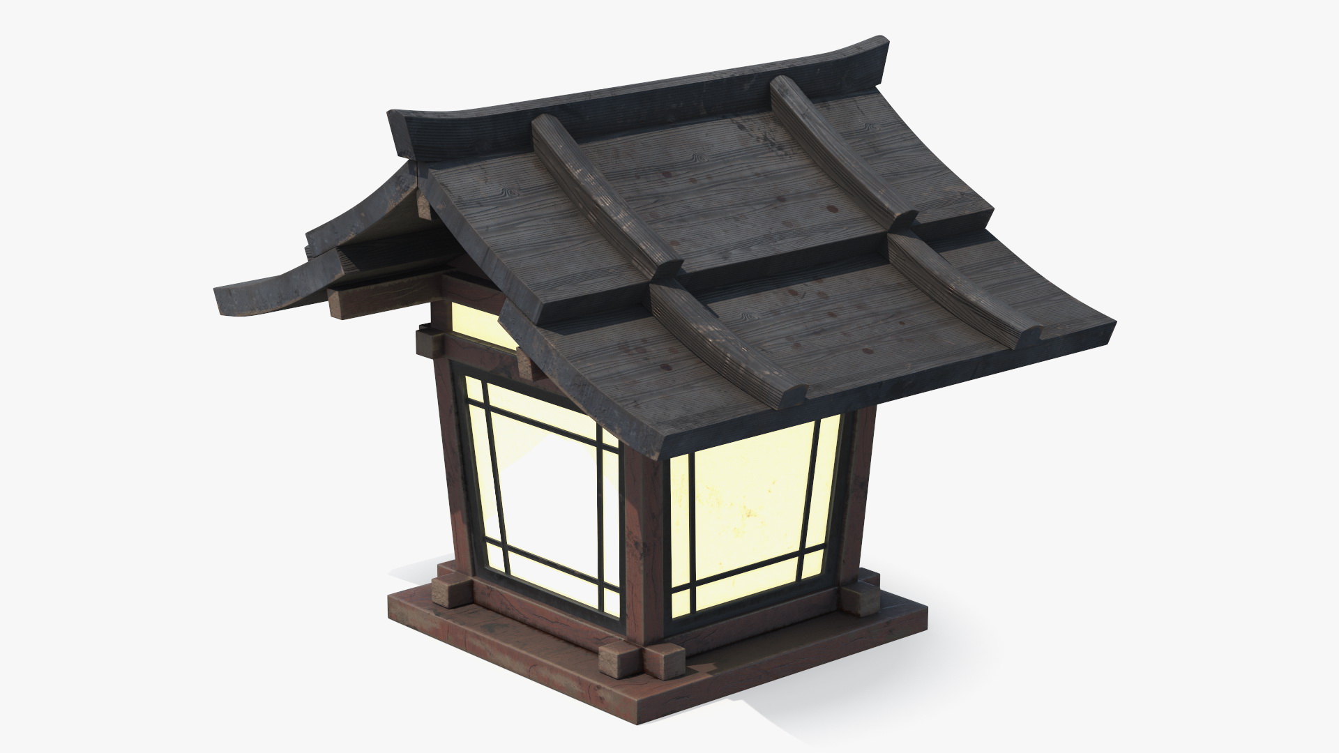 3D Japanese Lantern Small Old