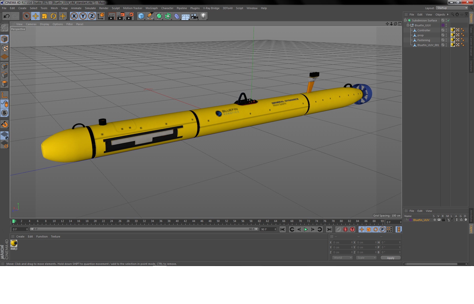 3D Bluefin UUV