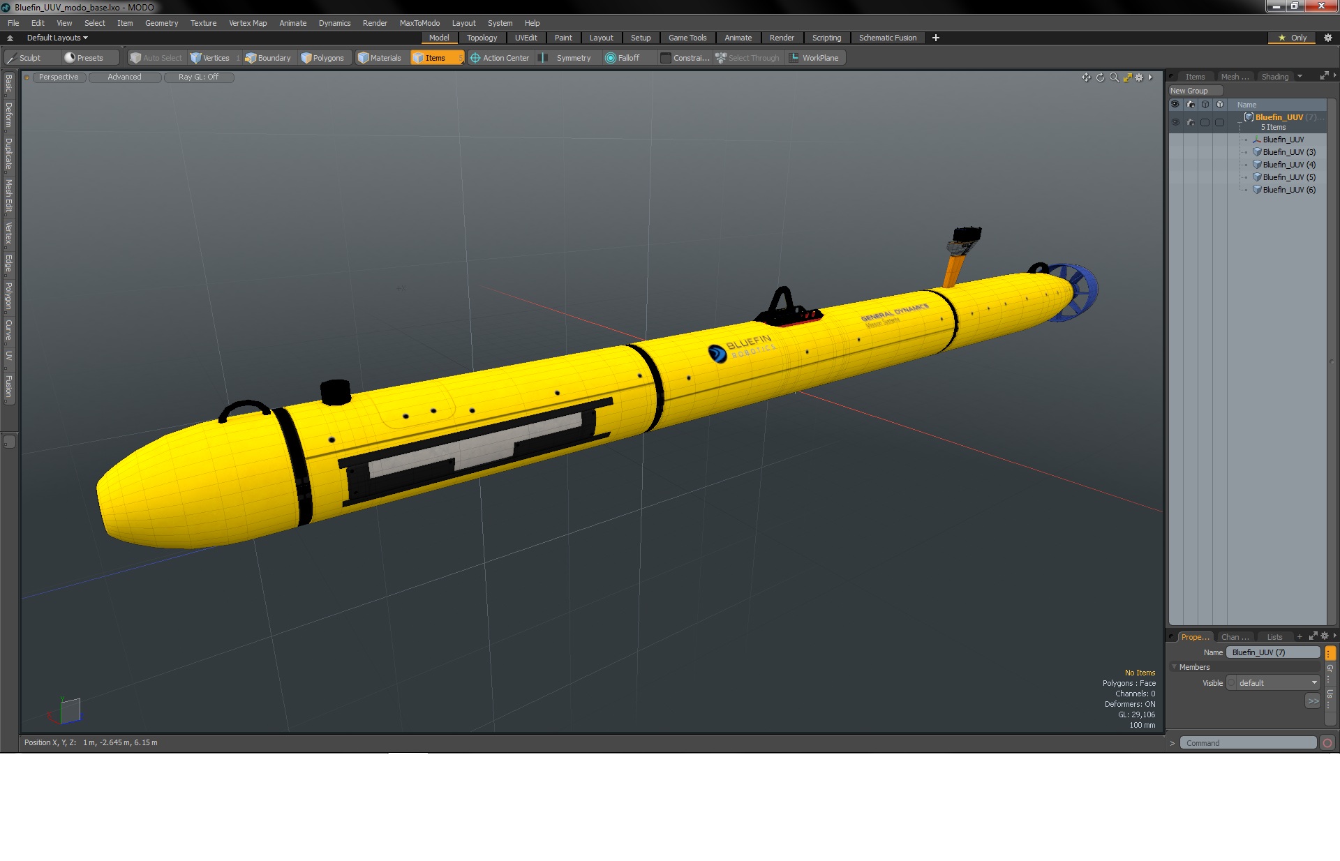 3D Bluefin UUV