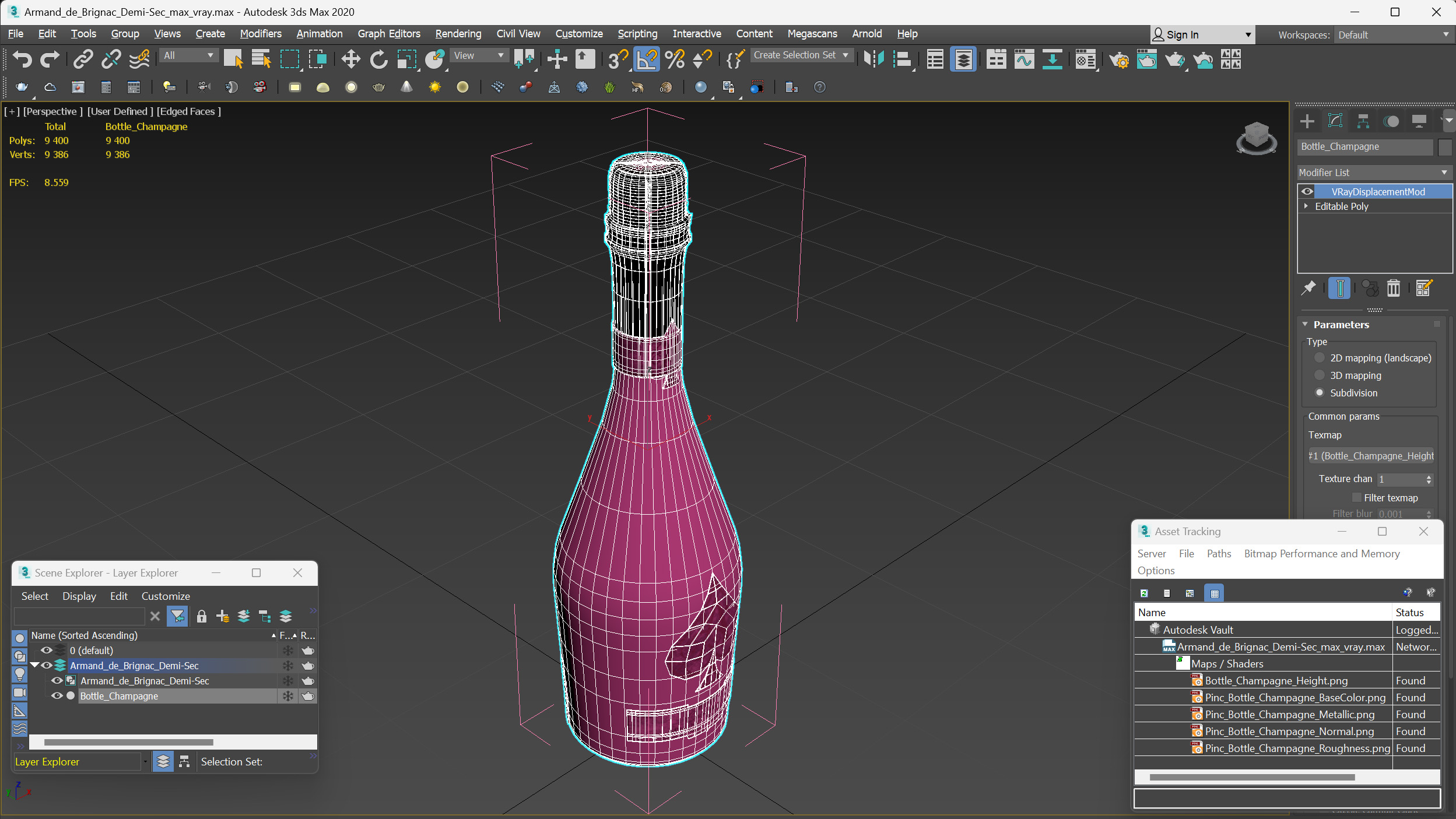 3D Armand de Brignac Demi-Sec