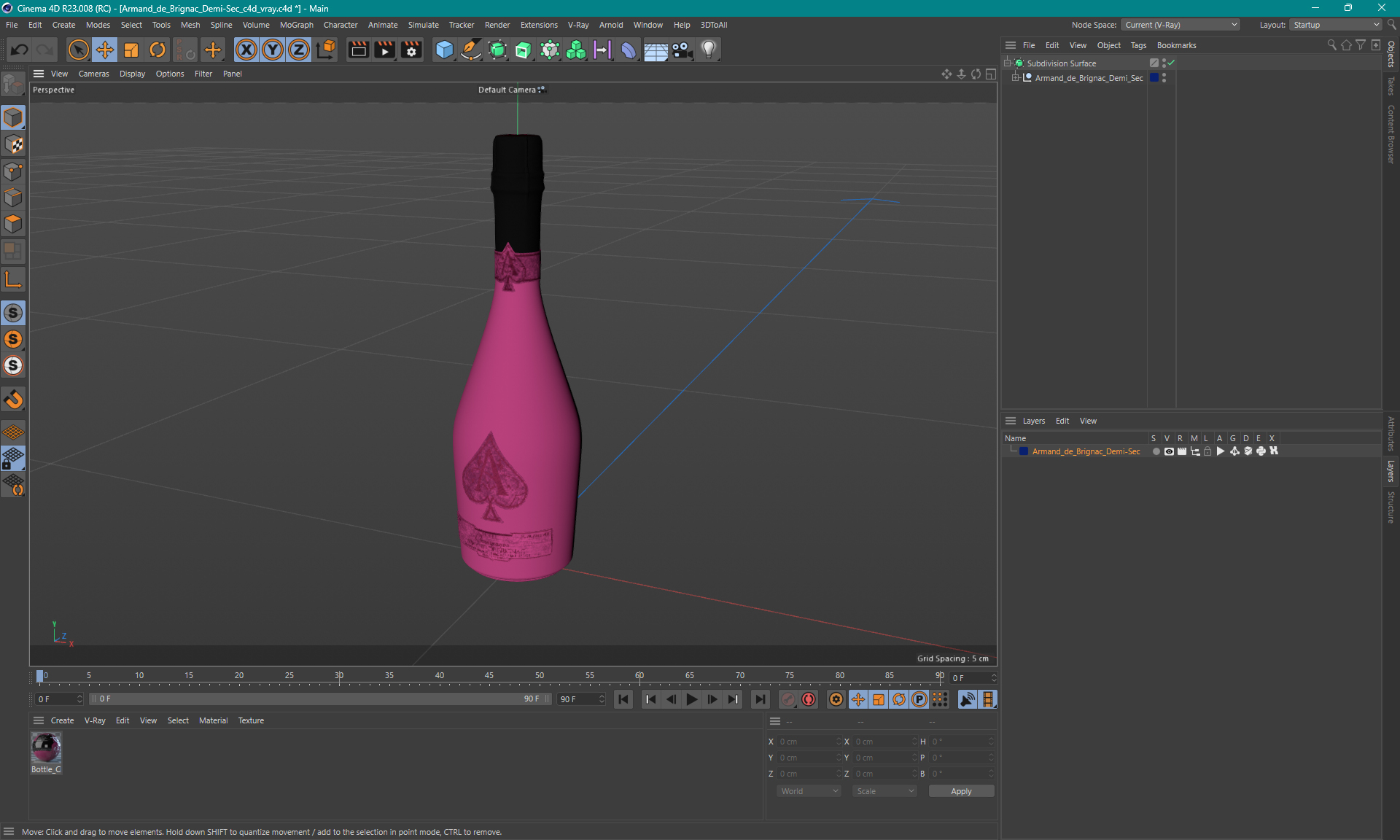 3D Armand de Brignac Demi-Sec