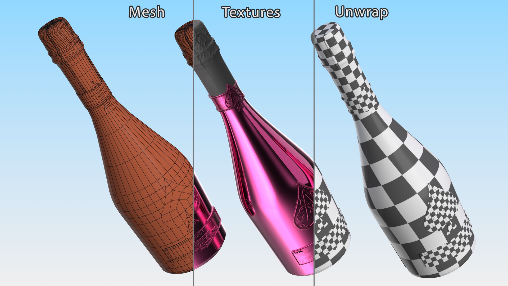 3D Armand de Brignac Demi-Sec