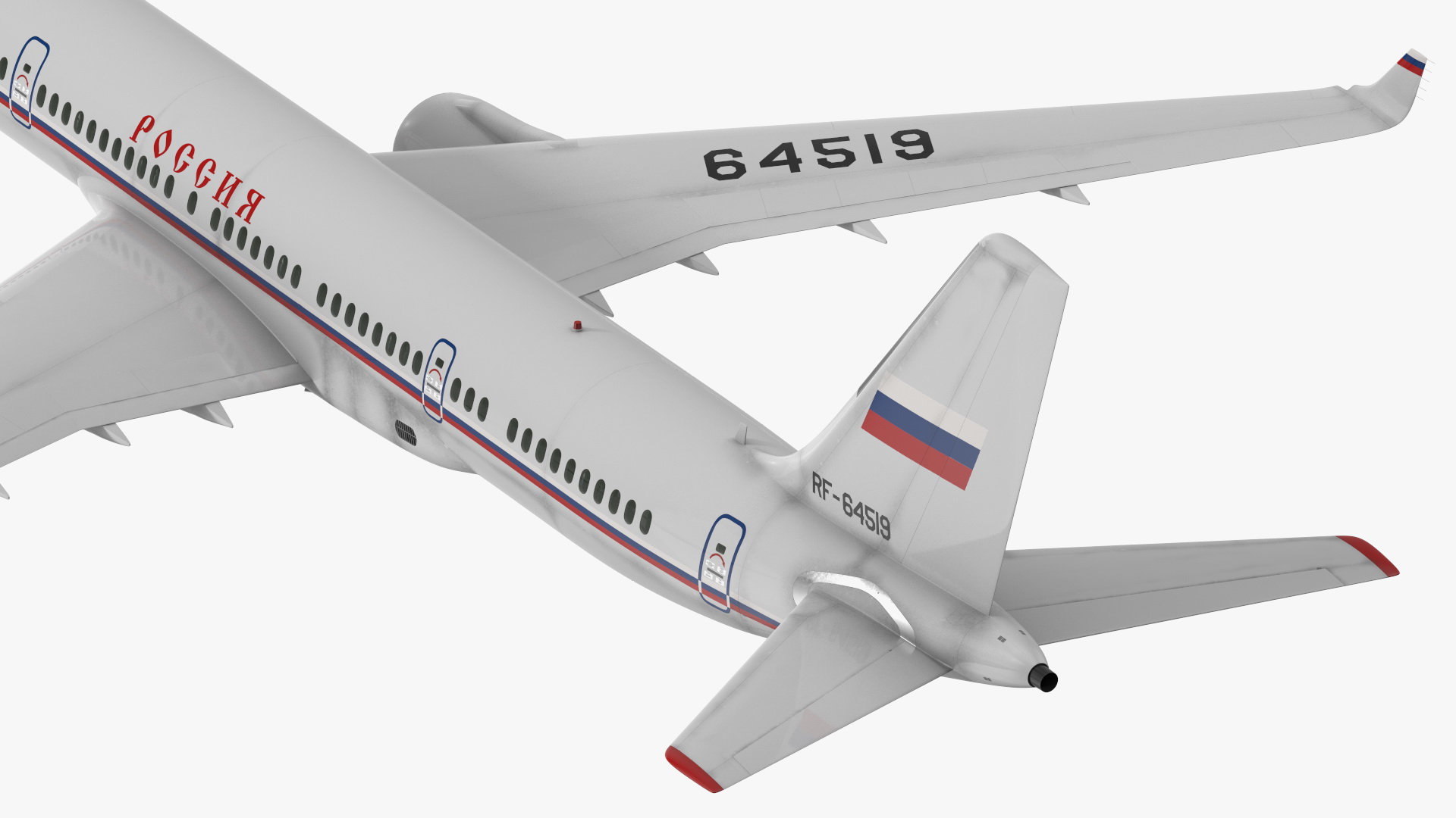 Tupolev Tu-214 Russian Government Airliner Flight 3D model