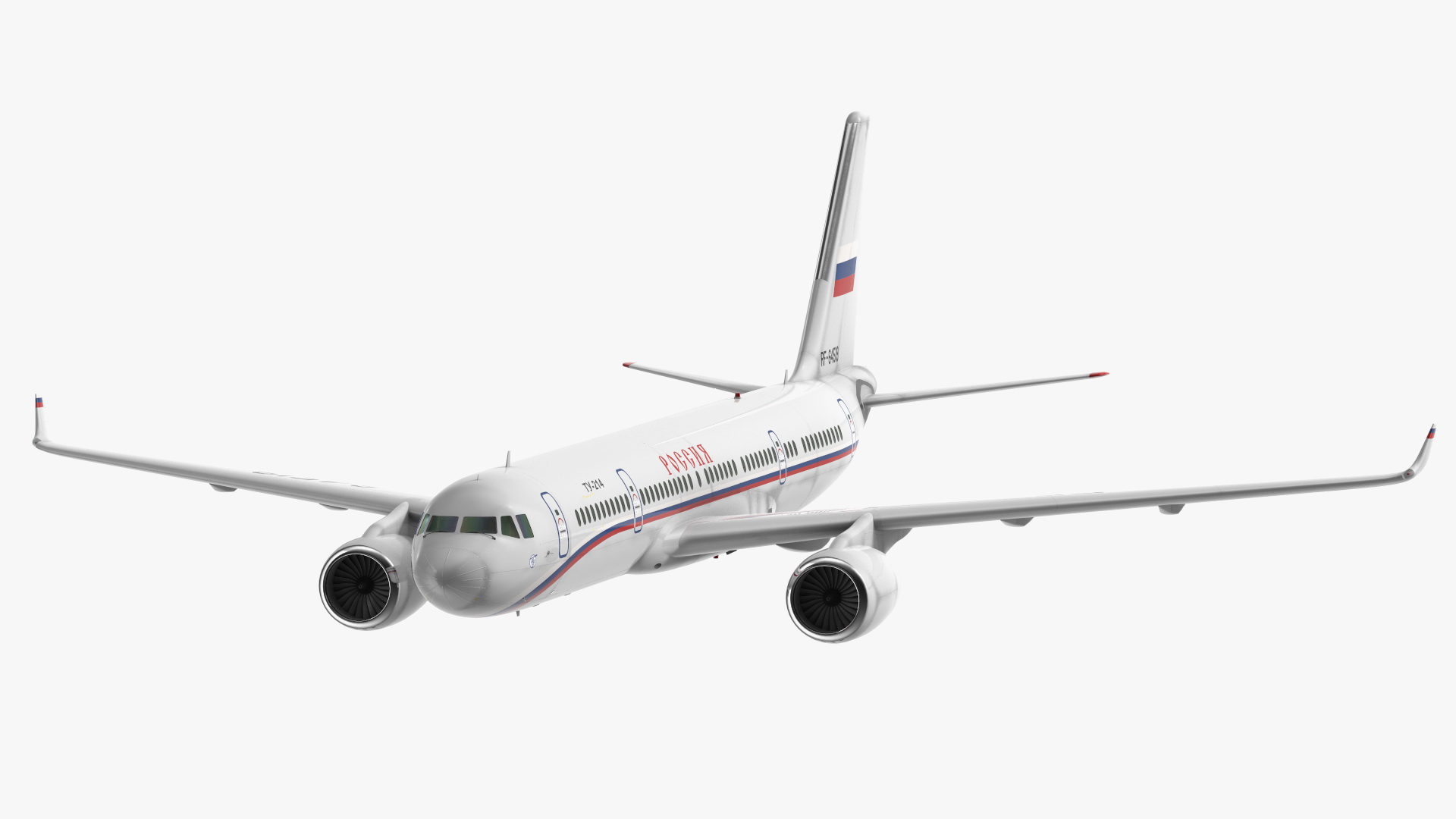 Tupolev Tu-214 Russian Government Airliner Flight 3D model