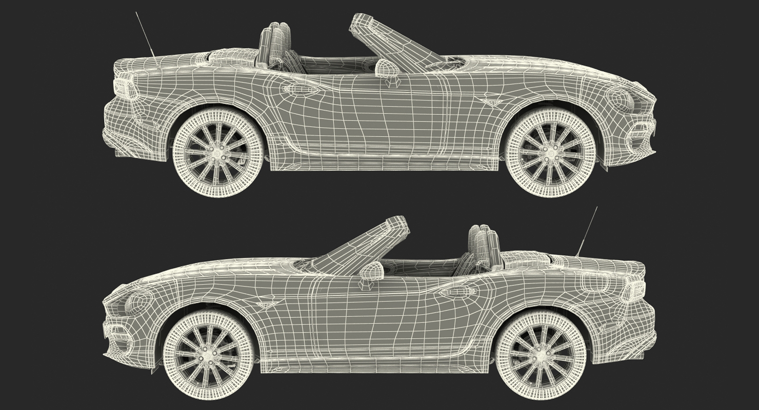 3D model Fiat 124 Spider 2017