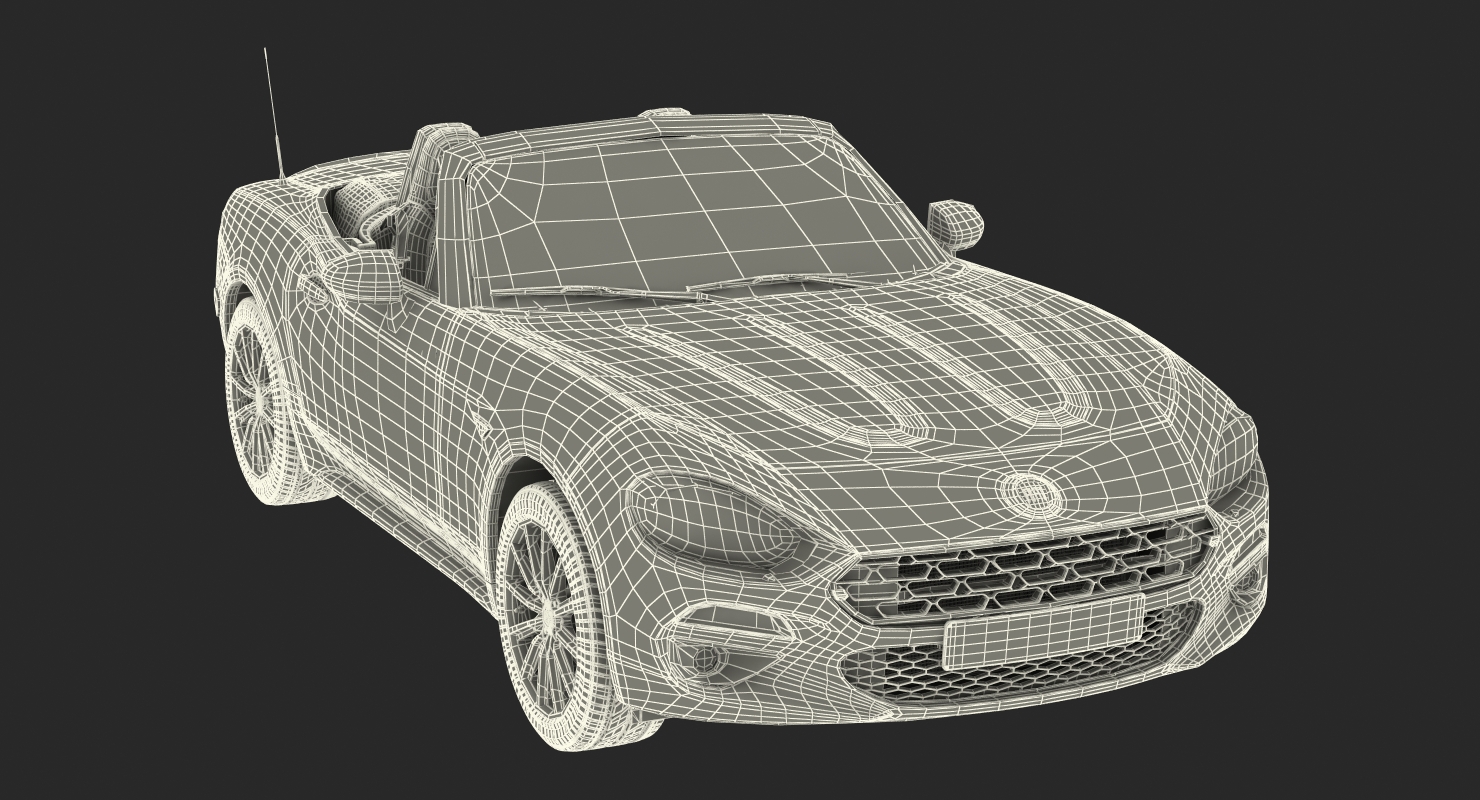 3D model Fiat 124 Spider 2017