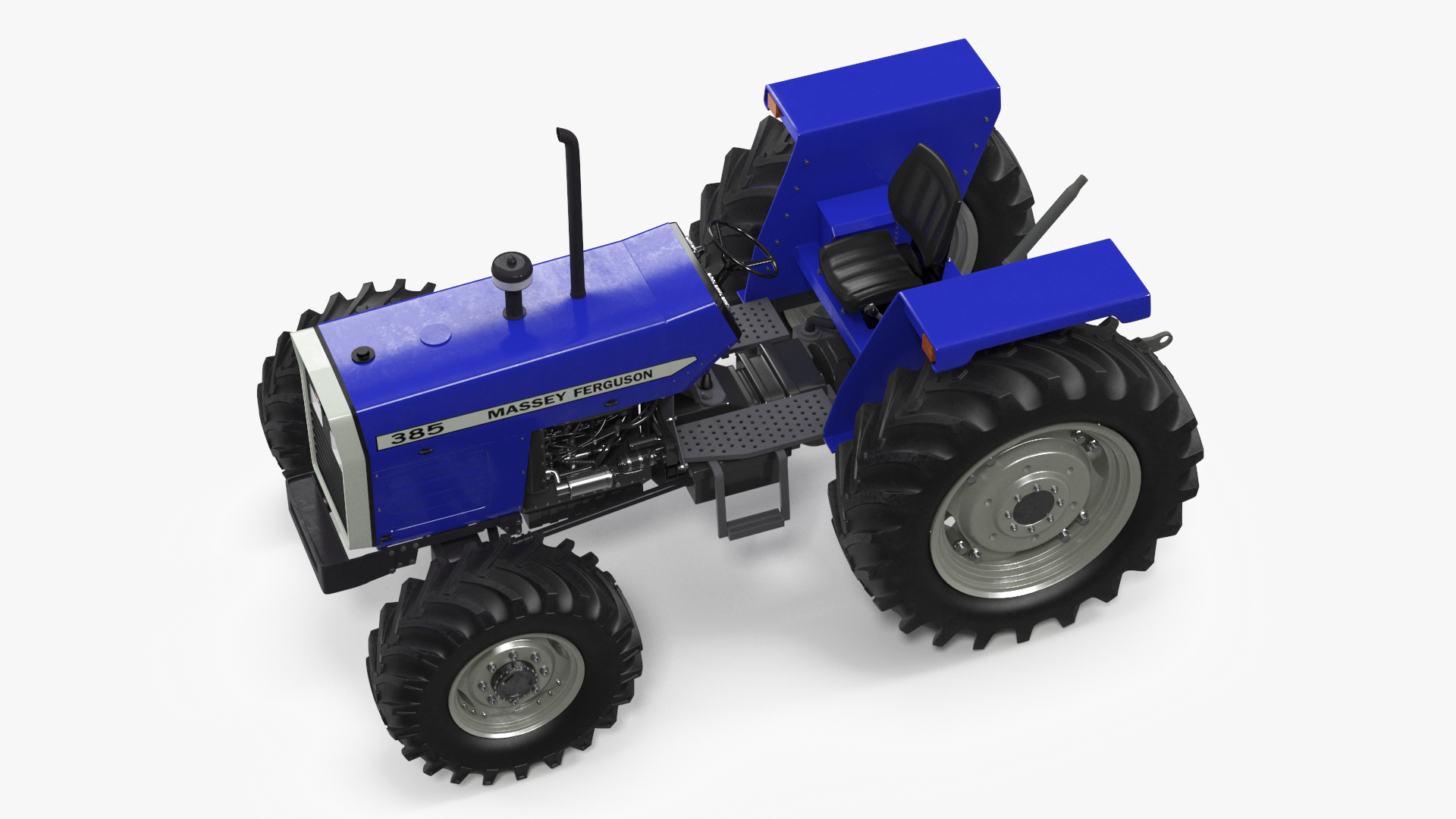 3D Massey Ferguson 385 Tractor Rigged for Cinema 4D model