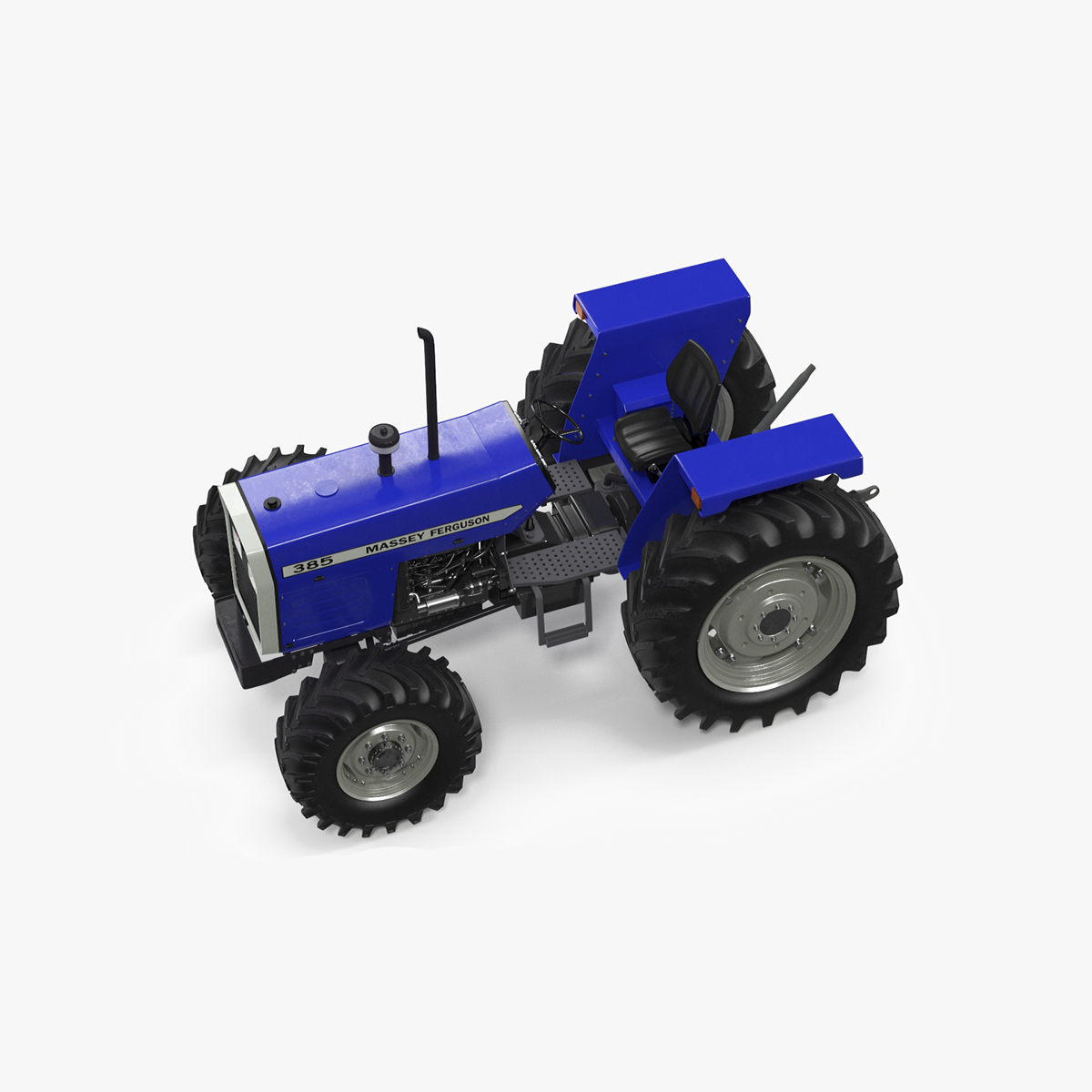 3D Massey Ferguson 385 Tractor Rigged for Cinema 4D model