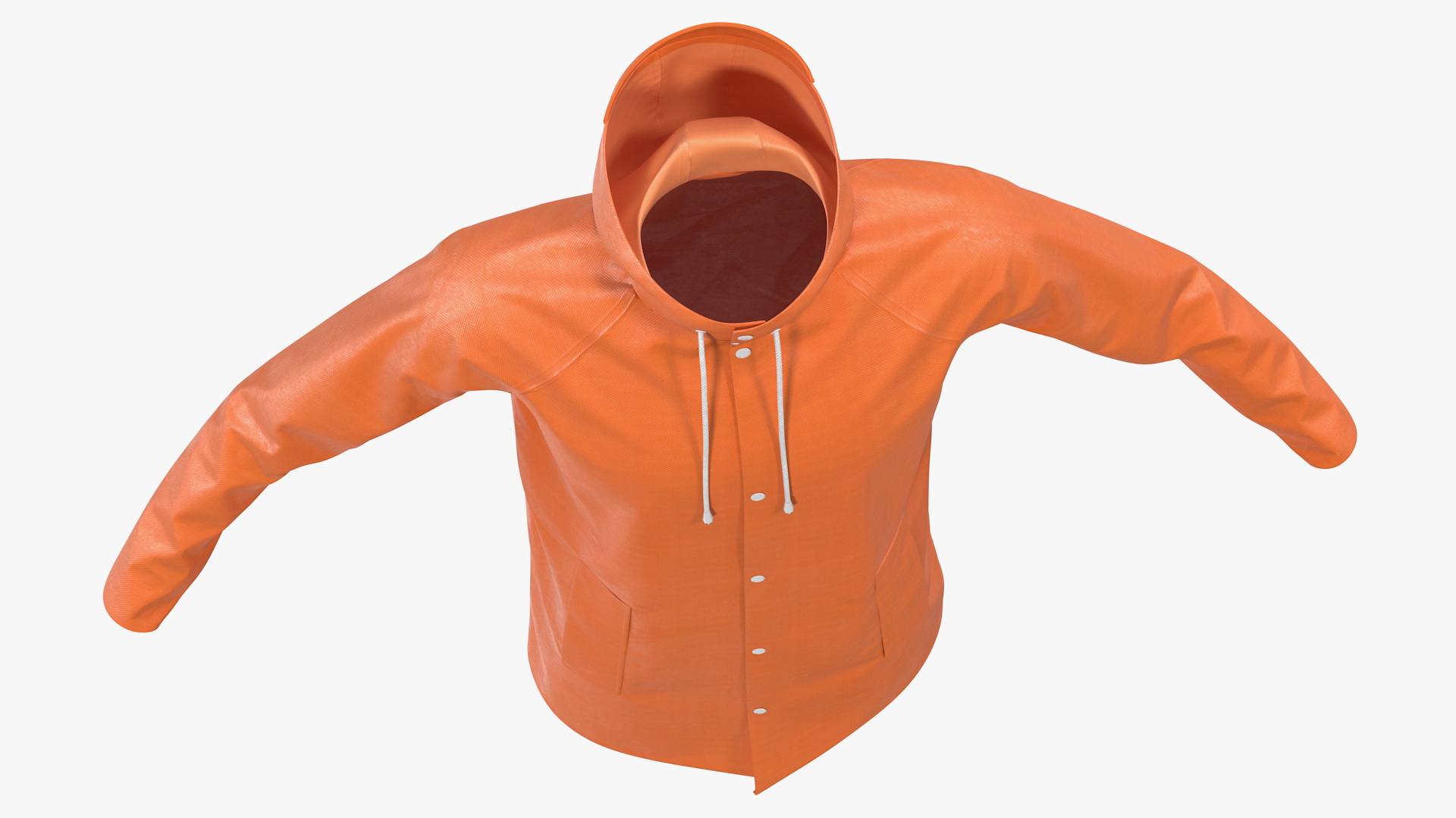 3D Polyester Raincoat model