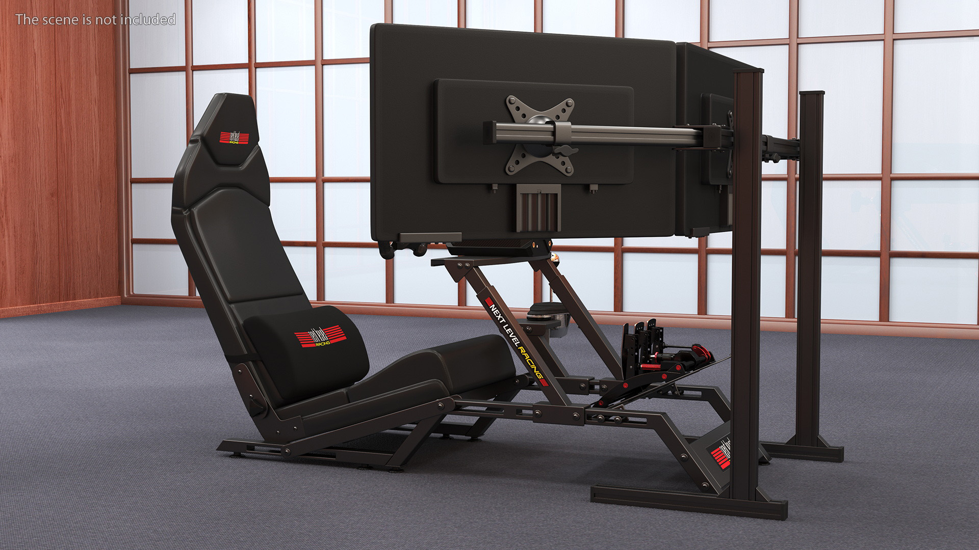 3D F-GT Racing Simulator Cockpit F1 with 3 Monitors model