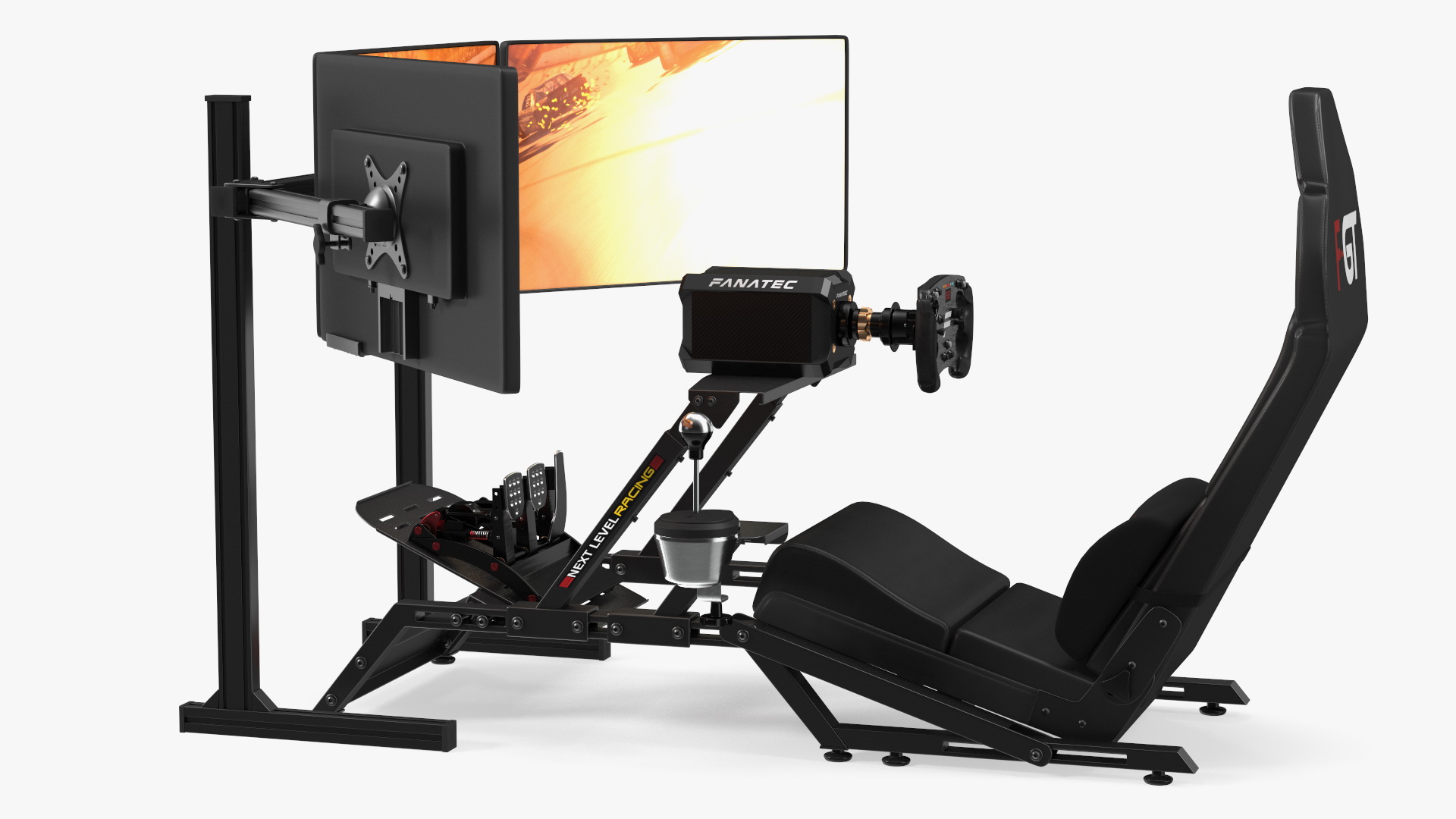 3D F-GT Racing Simulator Cockpit F1 with 3 Monitors model